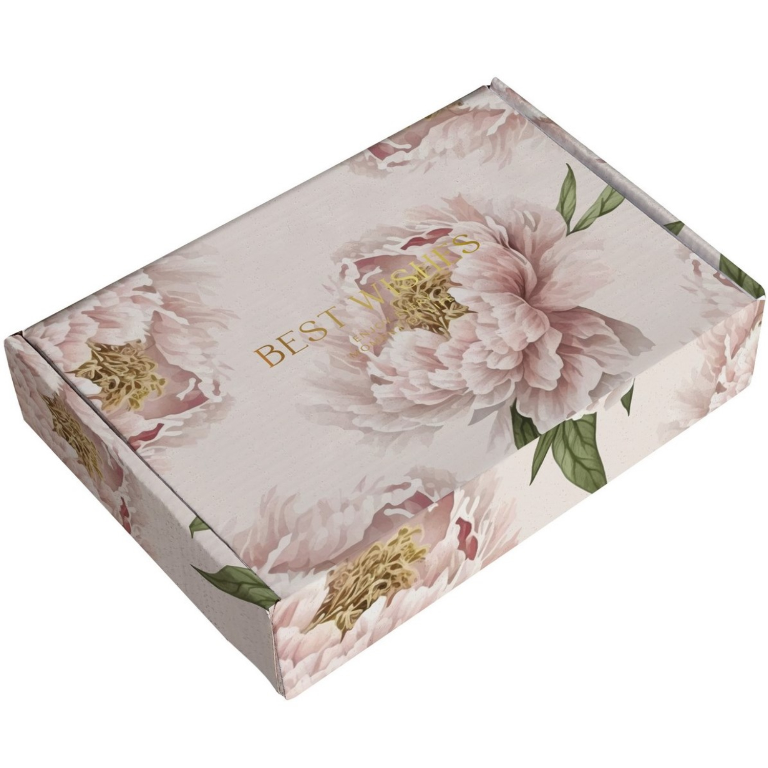 Коробка подарочная Be Smart Peony персиковый 16х22х5 см 349₽