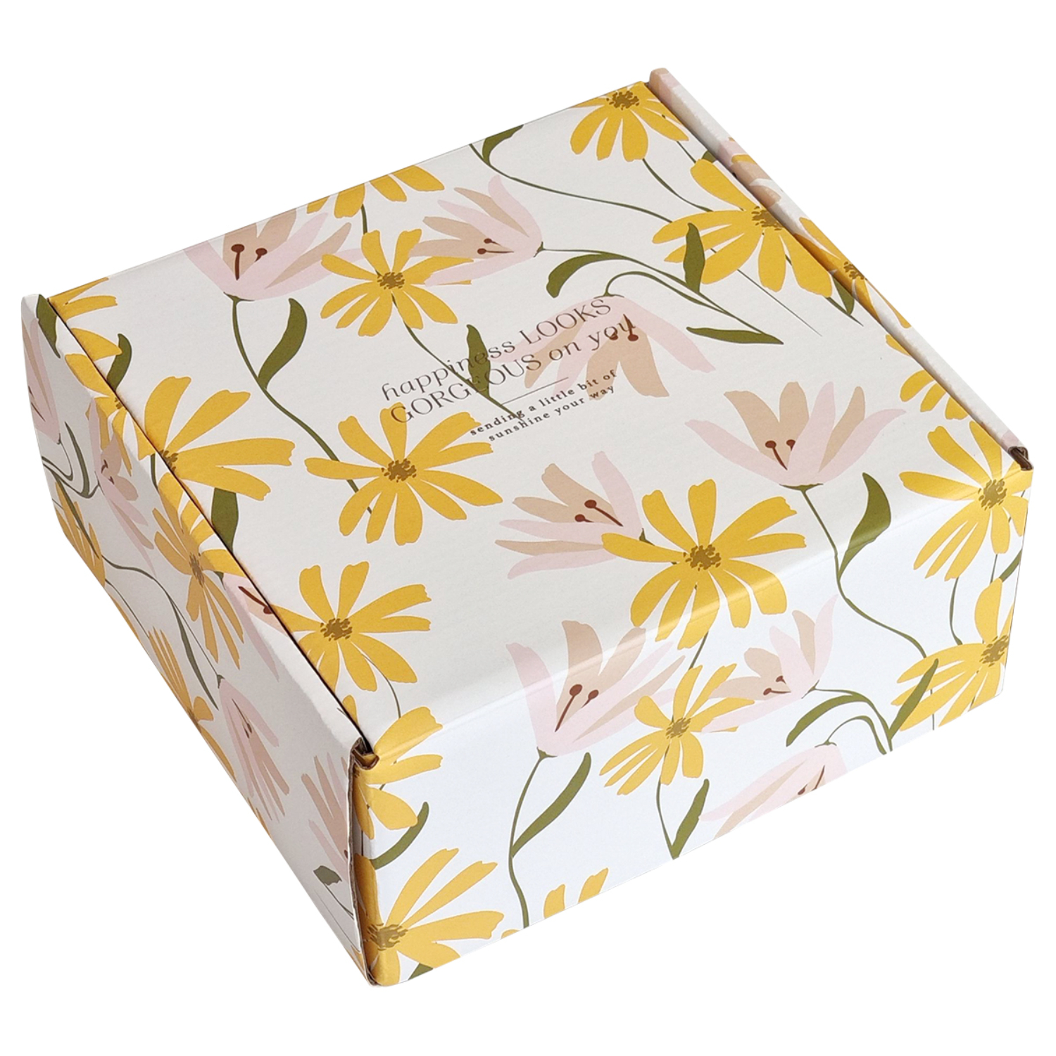 Коробка подарочная Be Smart April цветы 20х20х10 см 459₽