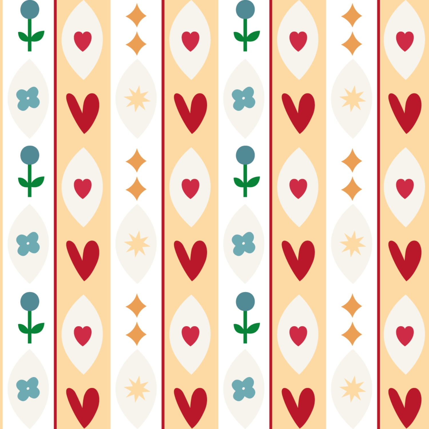 Бумага для подарков Folk сердечки 70х100 см 169₽