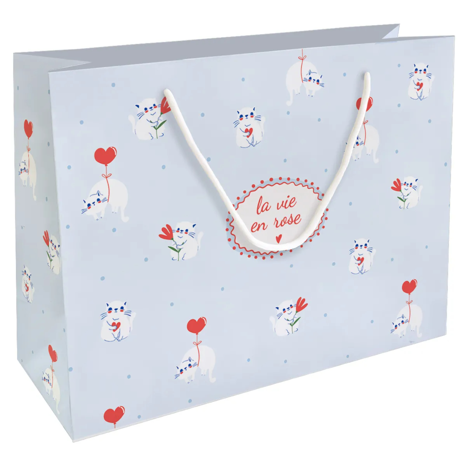 Пакет подарочный Be Smart Love голубой 36х26 см 259₽