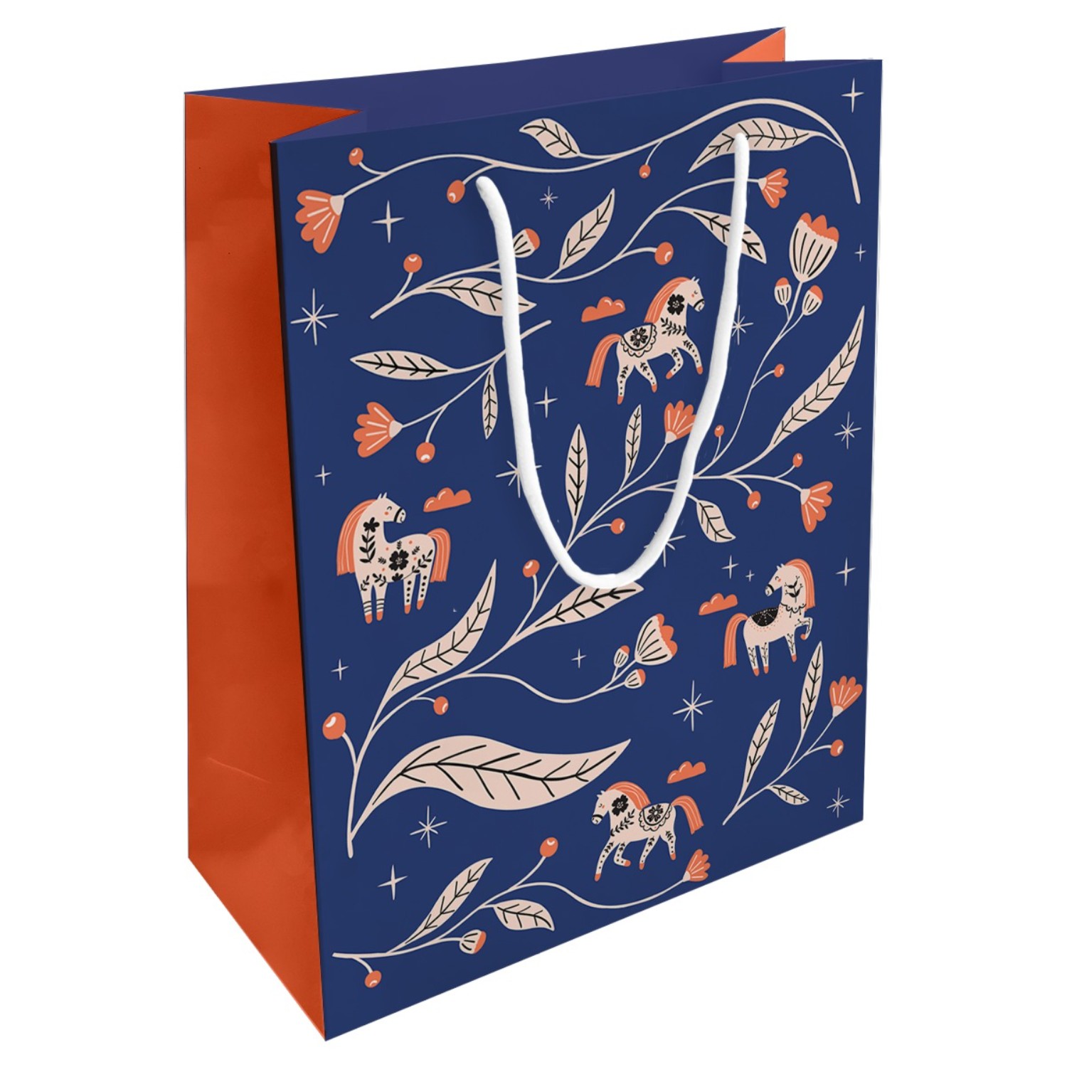 Пакет подарочный Be Smart Lucky, синий, 25х32 см