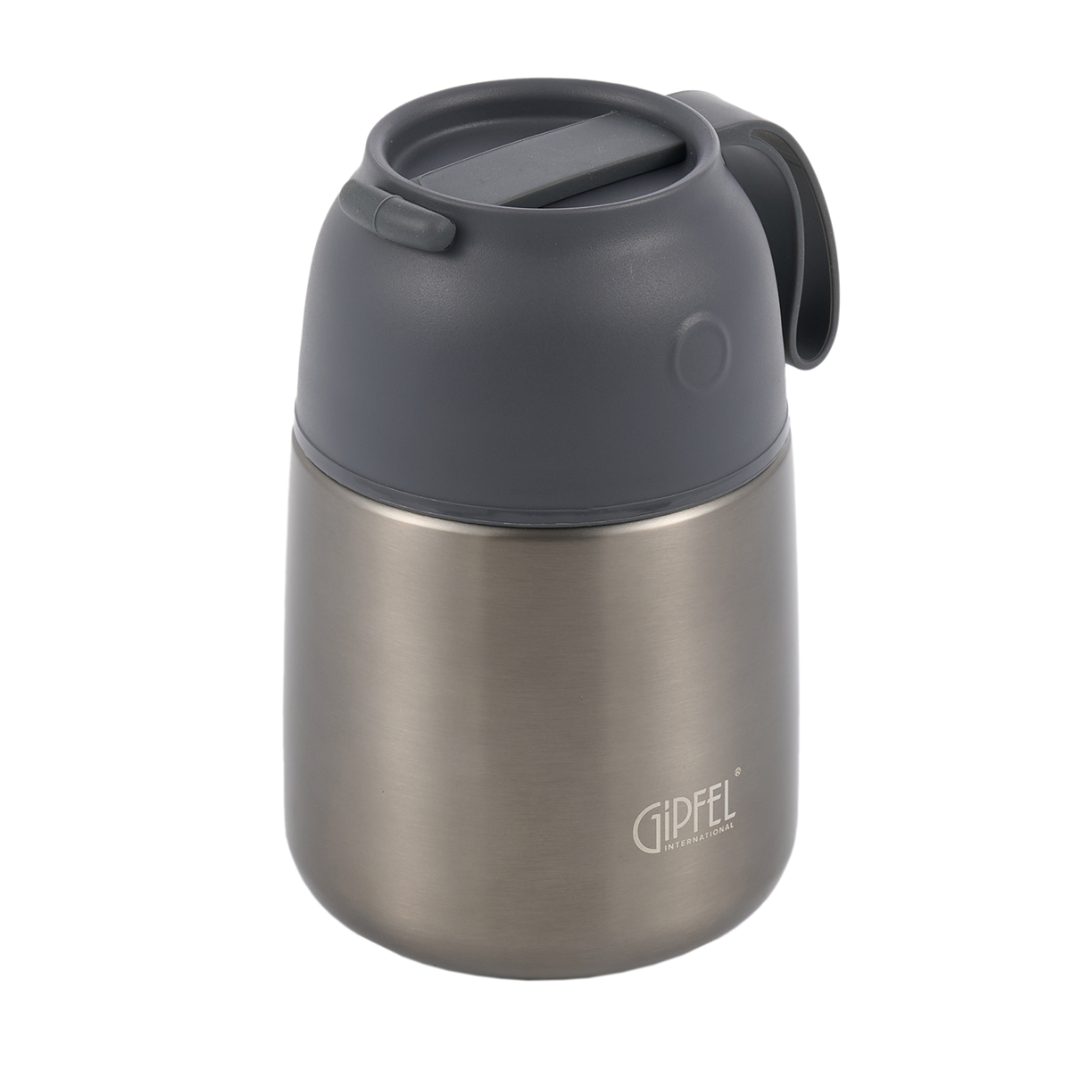 Термос вакуумный герметичный для еды Gipfel Berlin 500 мл серый