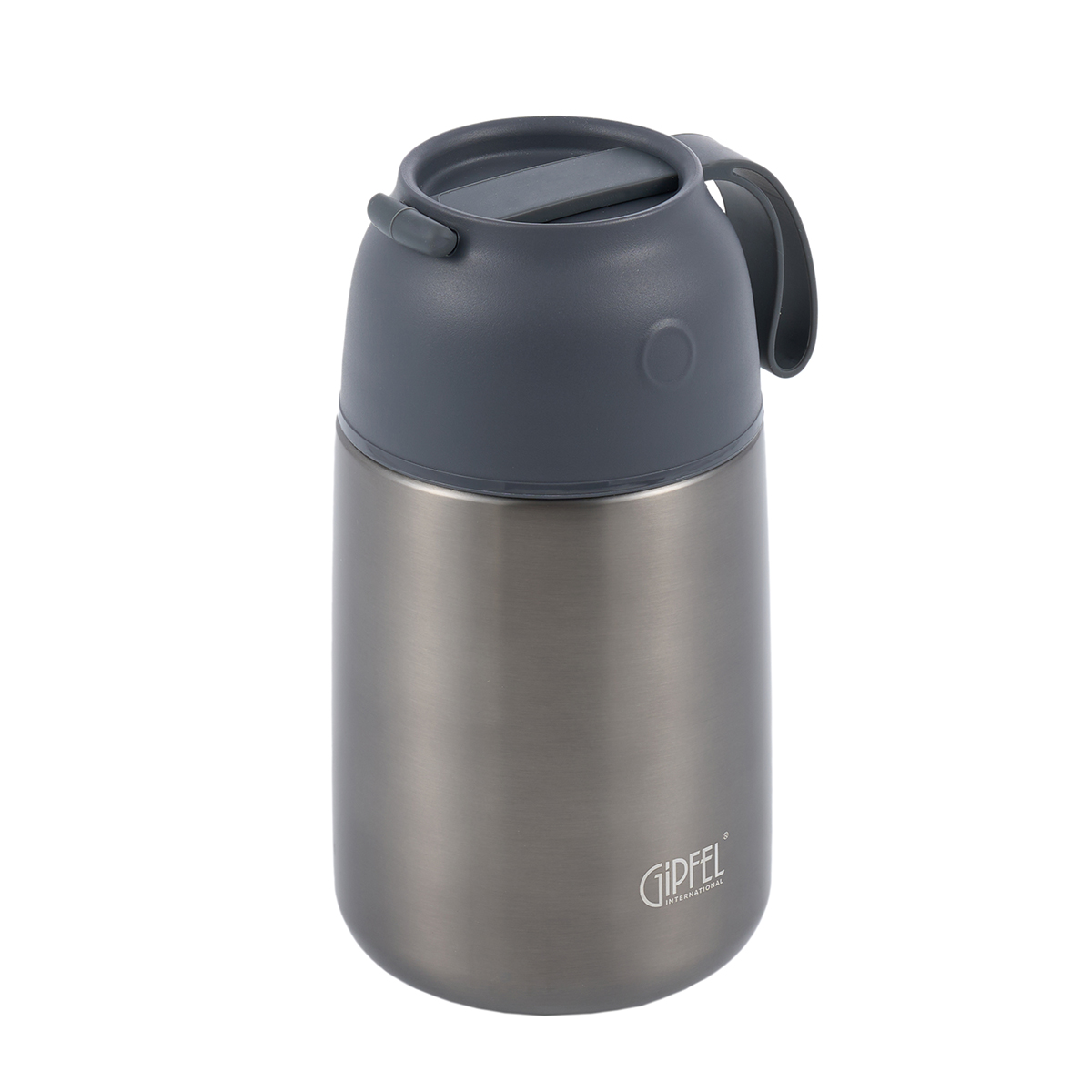 Термос вакуумный герметичный для еды Gipfel Berlin 700 мл серый