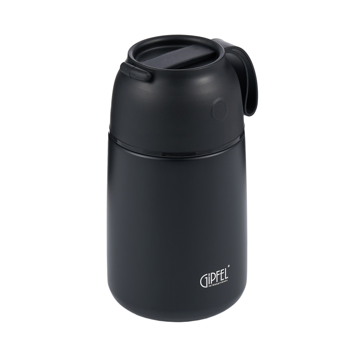 Термос вакуумный герметичный для еды Gipfel Berlin 700 мл черный