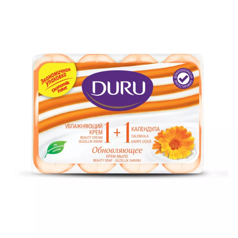 Крем-мыло туалетное Duru Календула 80 г 4 шт 259₽