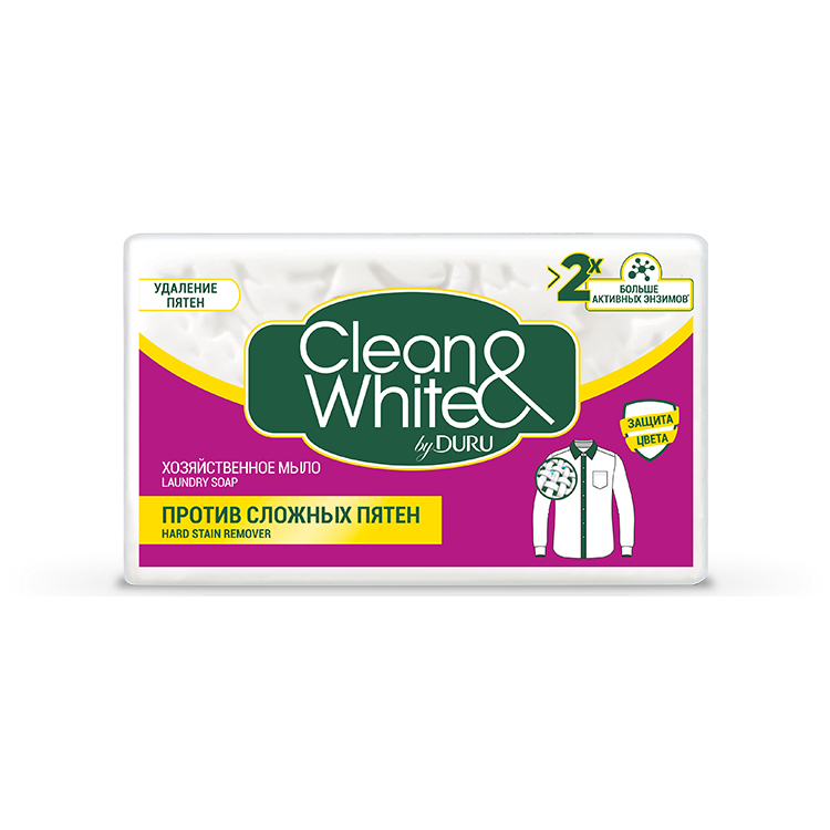 Мыло хозяйственное Duru Против сложных пятен 120 г 2 шт 89₽