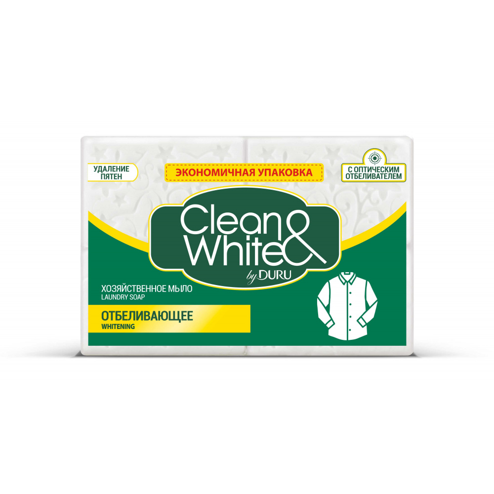Мыло хозяйственное Duru Отбеливающее 120 г 4 шт 279₽