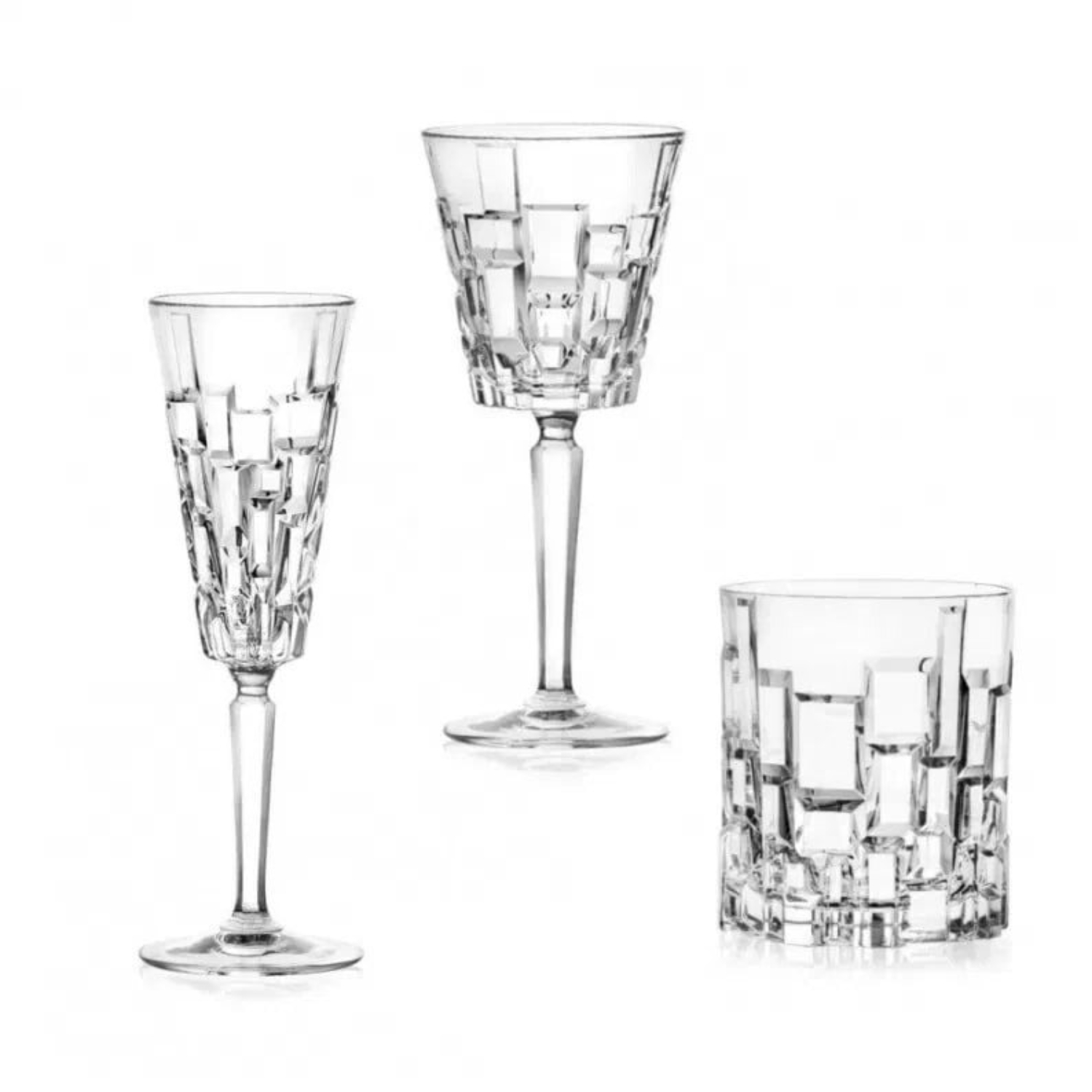 Набор бокалов RCR Etna для вина шампанского и виски 18 предметов 9990₽