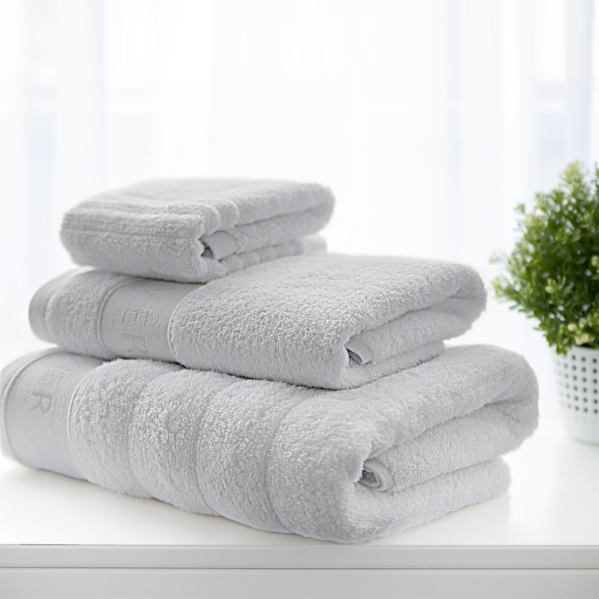 Набор полотенец Soft Silver Soft Wave Благородное серебро 30х50/50х90/70х140 см 3 шт.