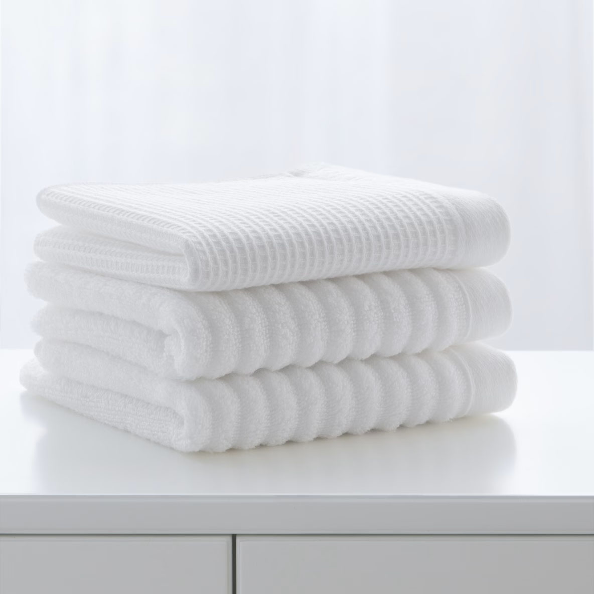 Набор Полотенец Soft Silver Doub Touch Альпийский снег 30х30 см 3 шт 4599₽