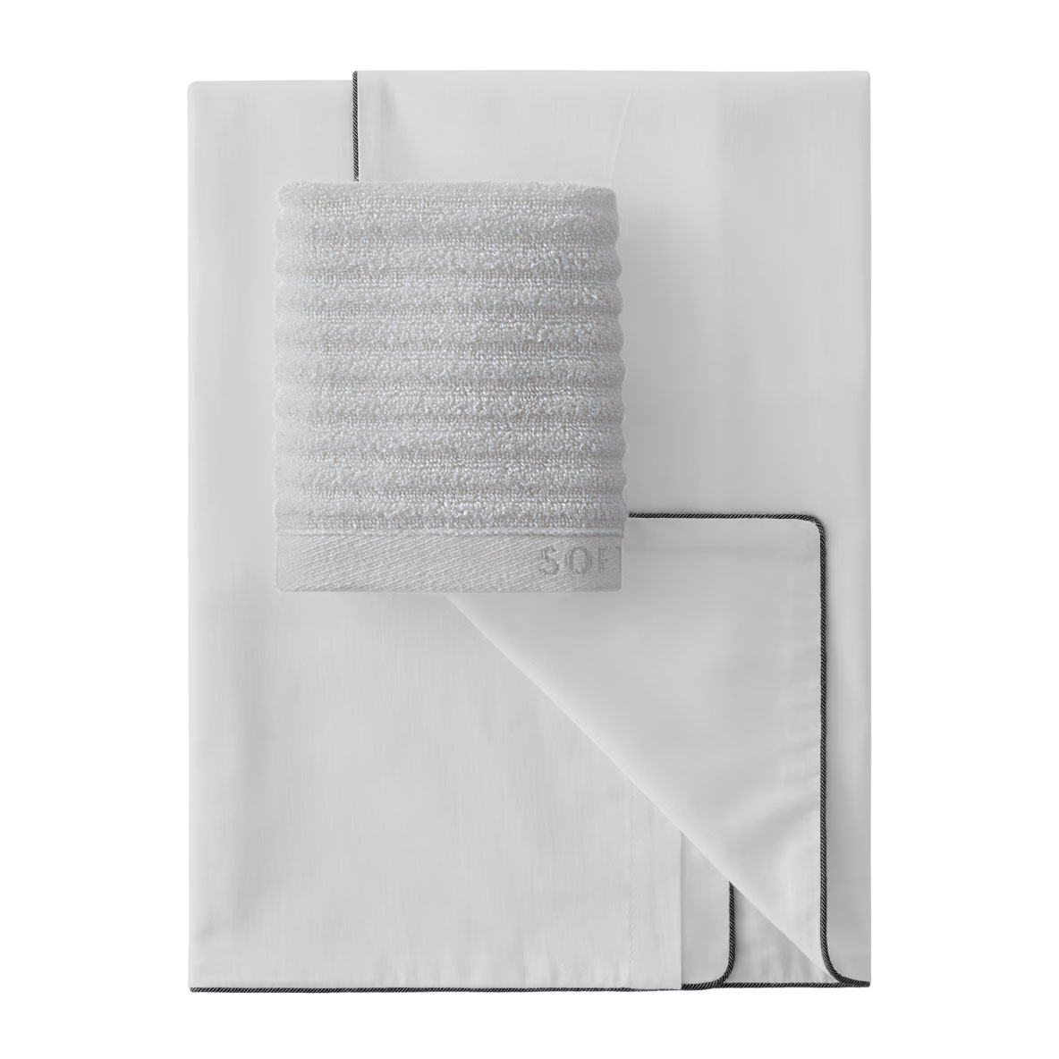 Набор Beauty Soft Silver Tactile Цвет Благородное серебро полотенце 30х30-1пр наволочка 50х70-1пр 4399₽