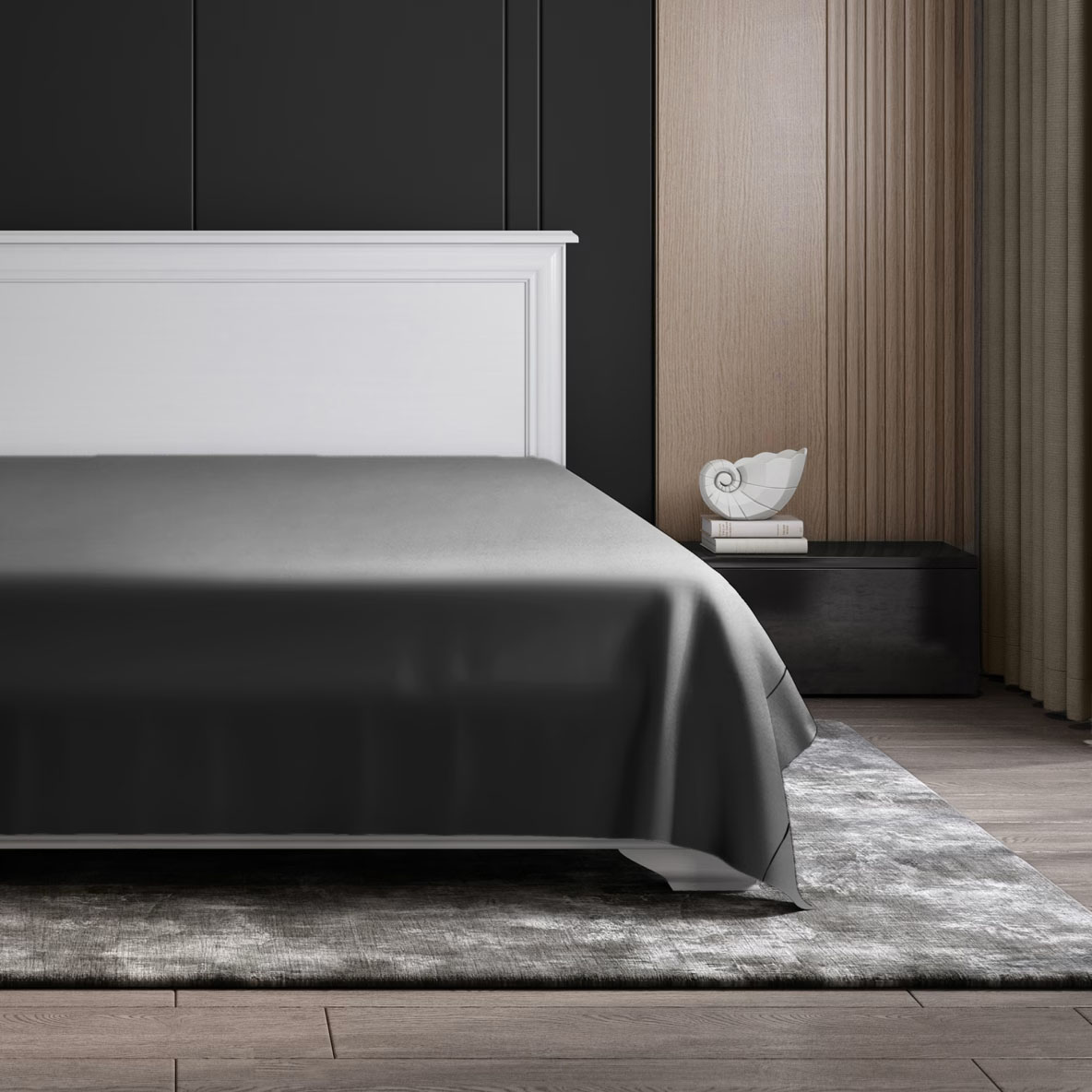 Простыня Soft Silver Серый космос 260х270 см