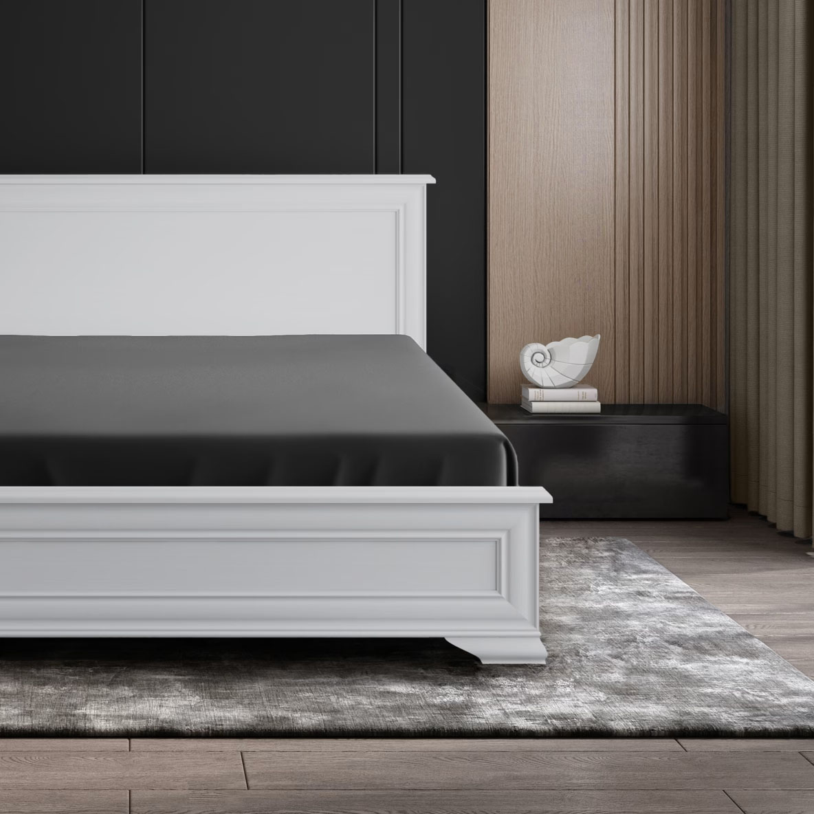 Простыня на резинке Soft Silver Серый космос 180х200х25 см