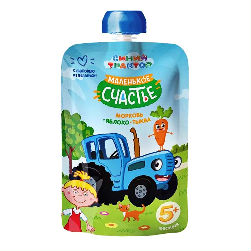 Пюре Синий трактор морковь яблоко тыква 90 г 41₽
