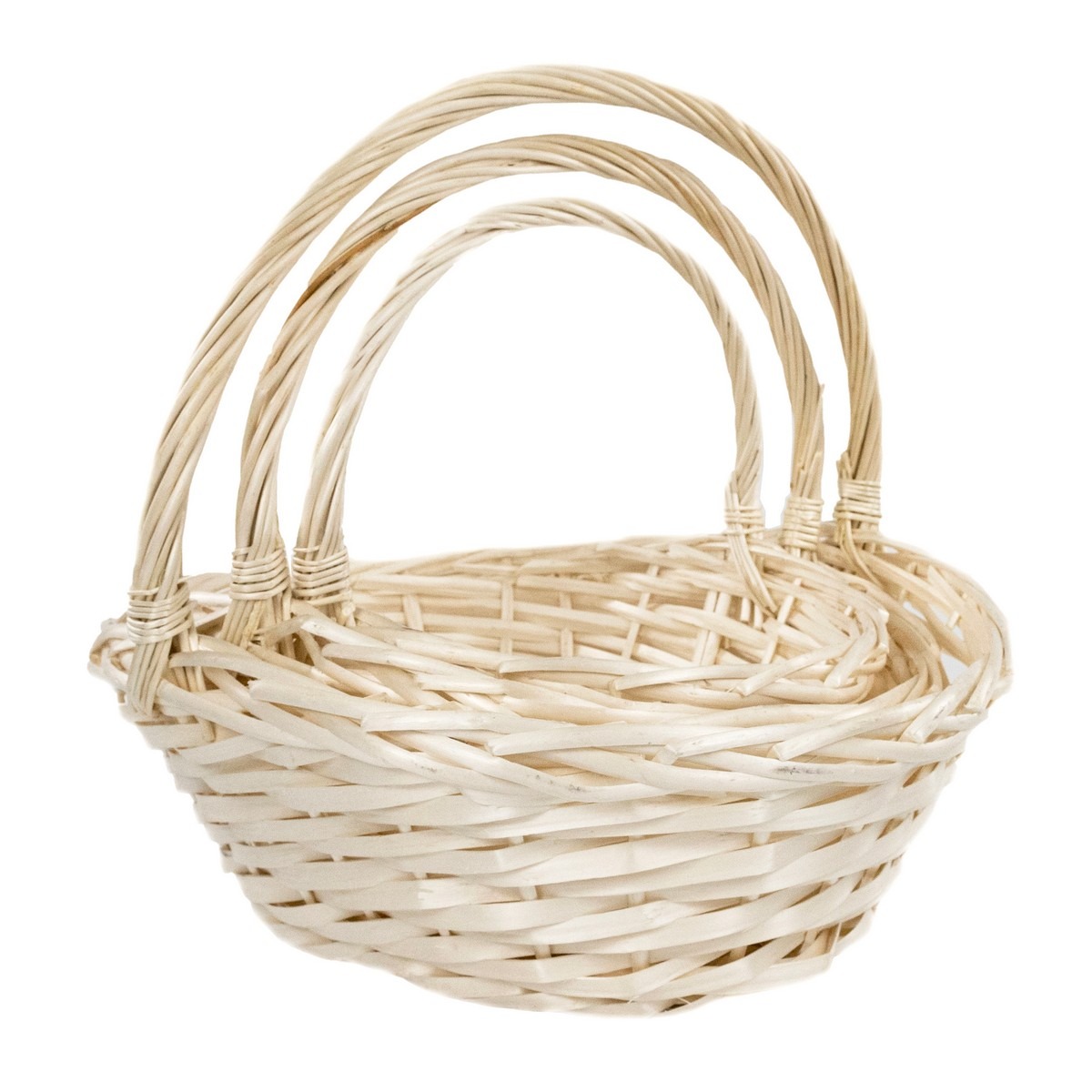 Корзина плетеная Азалия ива натуральная, 34x14x38 см