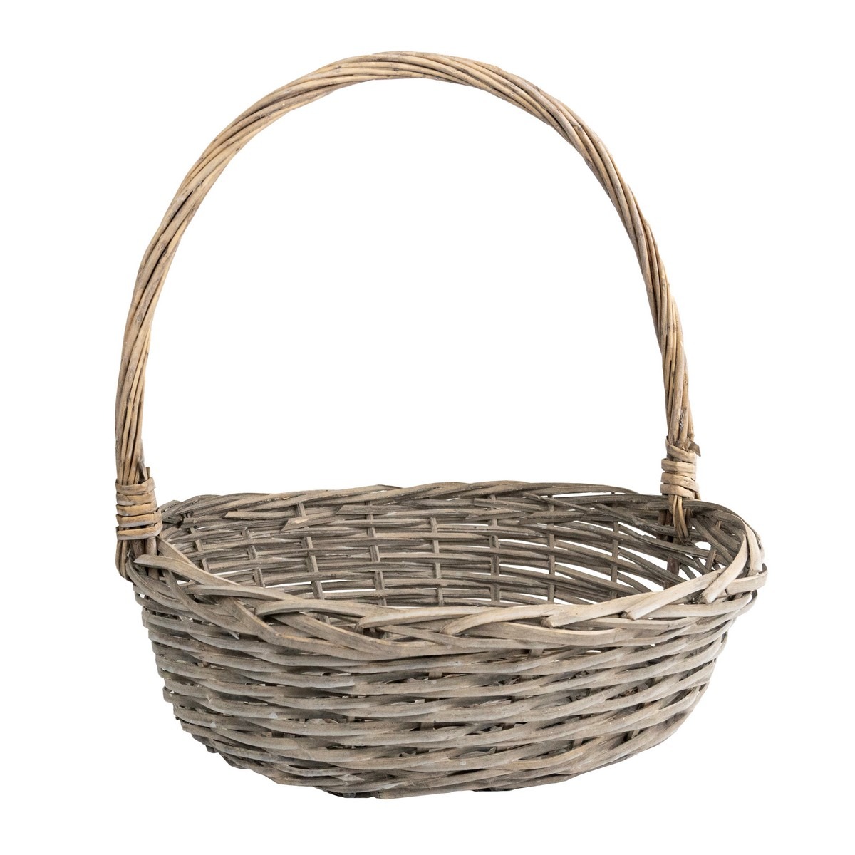 Корзина плетеная Азалия Ива серая 42x32x13 см 1290₽