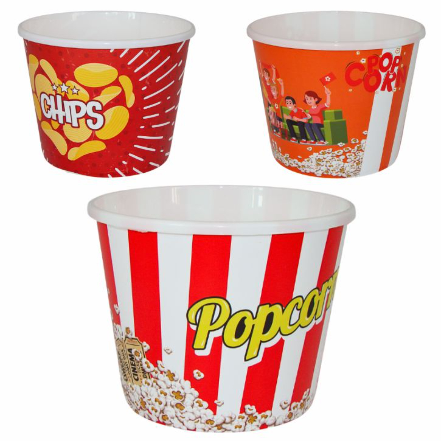 Ведерко Akay для попкорна круглое в ассортименте 169₽