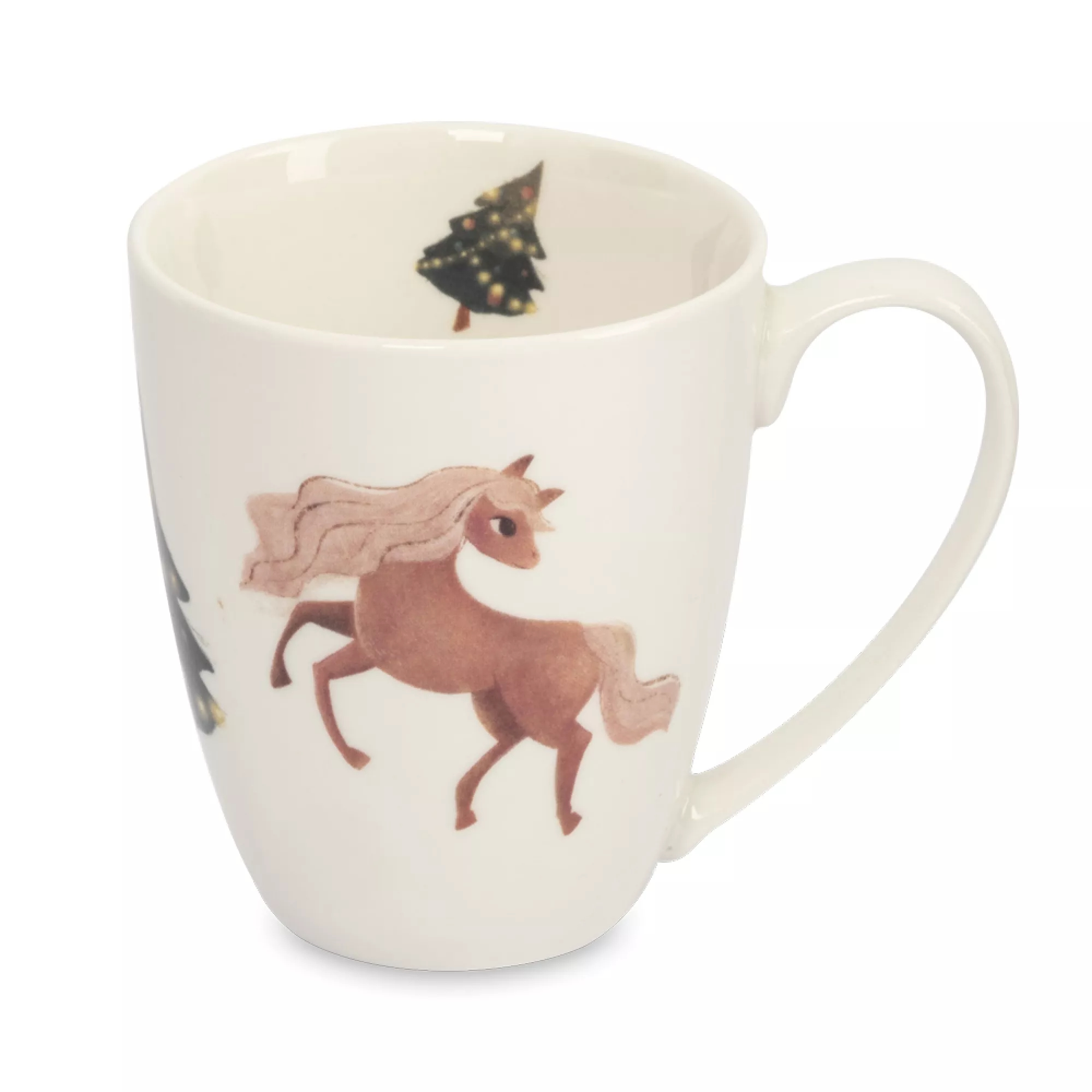 Кружка Anna Lafarg 320мл лошадка у елки child holiday