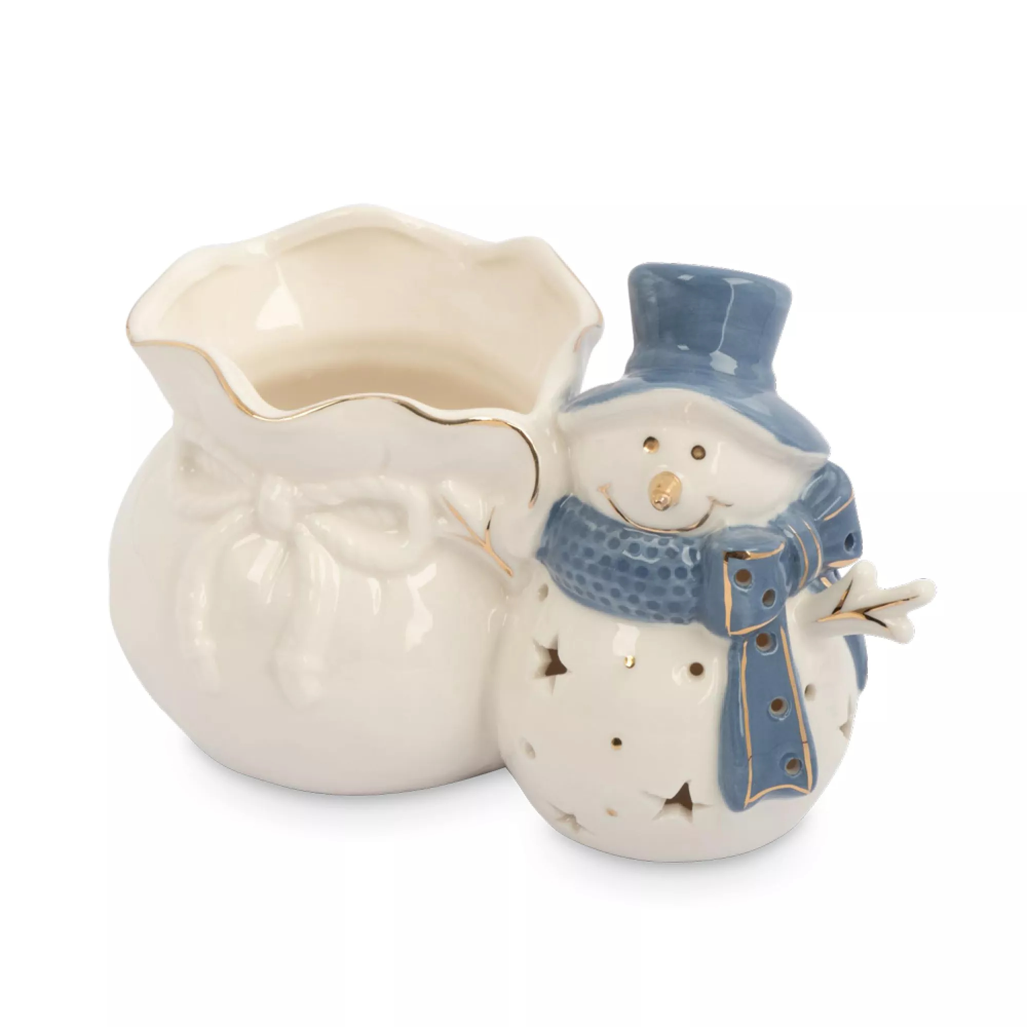 Конфетница Anna Lafarg снеговик с мешком 17х11 см 1349₽