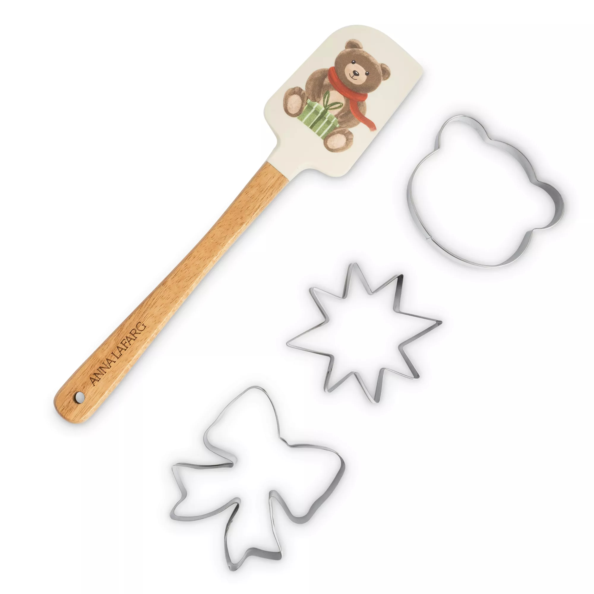 Набор для выпечки Anna Lafarg медведь и елка 4 предмета 829₽