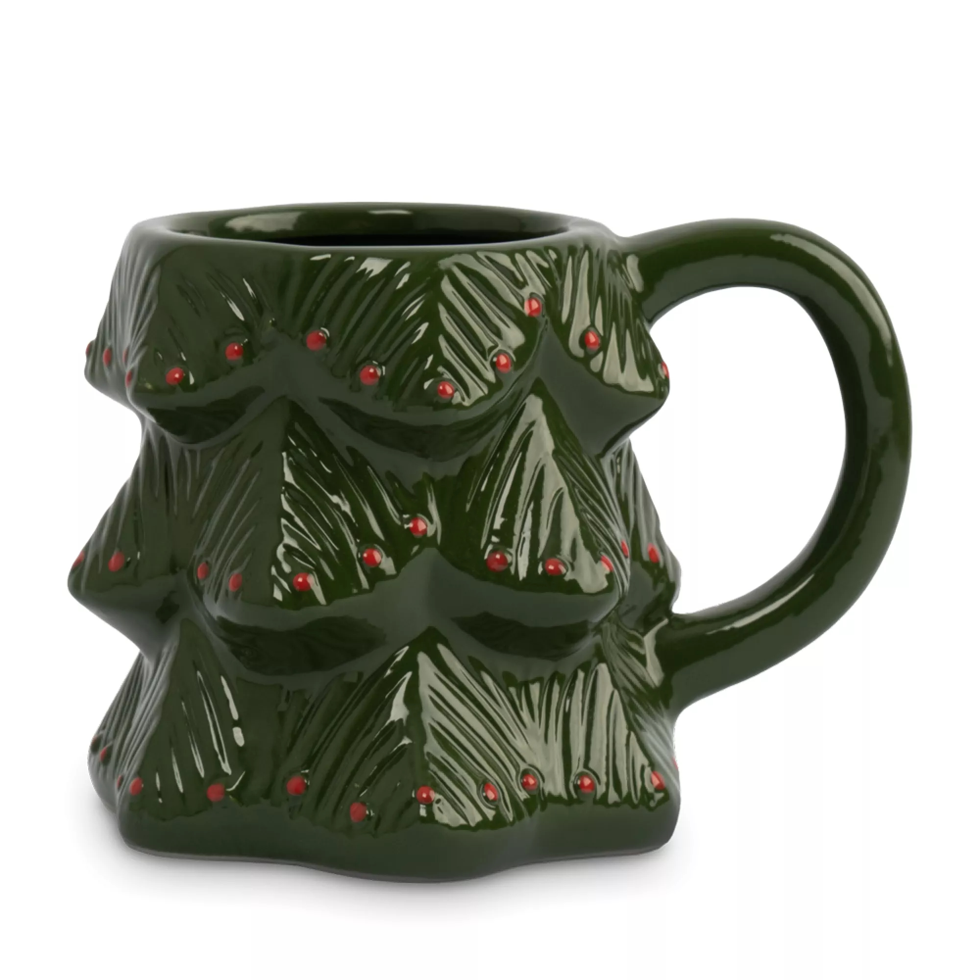 Кружка Anna Lafarg зелено-красная елка 380 мл 499₽