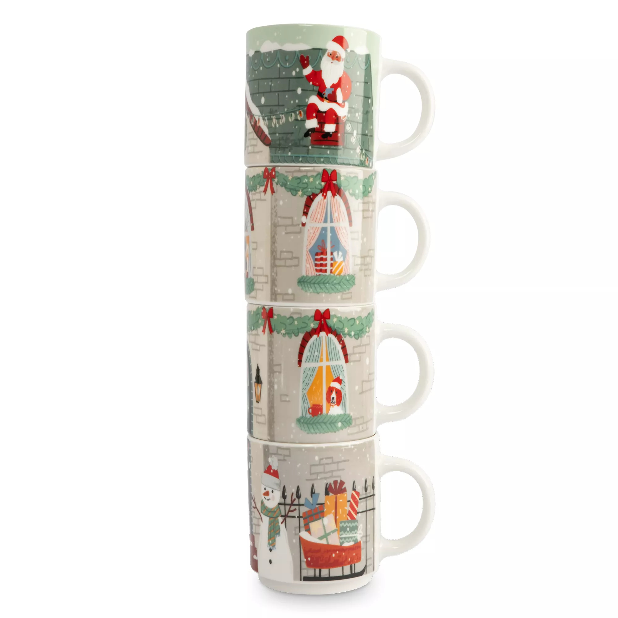 Набор кружек Anna Lafarg украшенный дом band 4шт 350 мл 1229₽