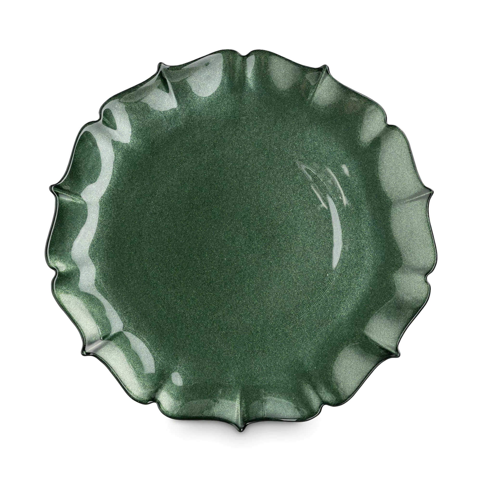 Тарелка обеденная Anna Lafarg Seville 28 см зеленая 999₽