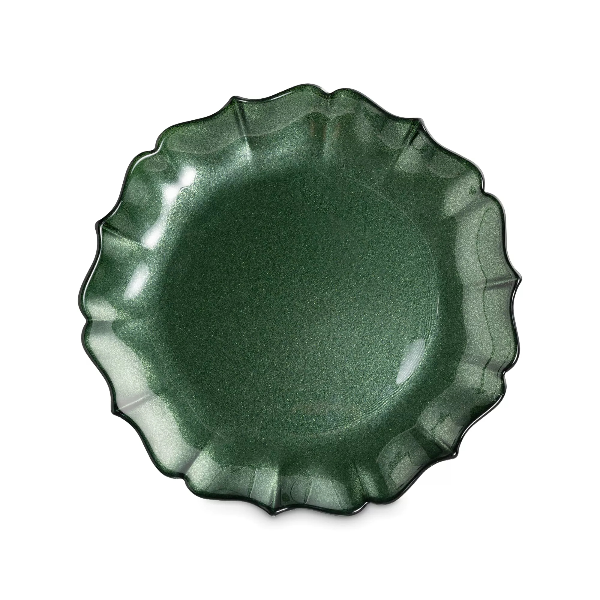 Тарелка закусочная Anna Lafarg Seville 21 см зеленая 579₽