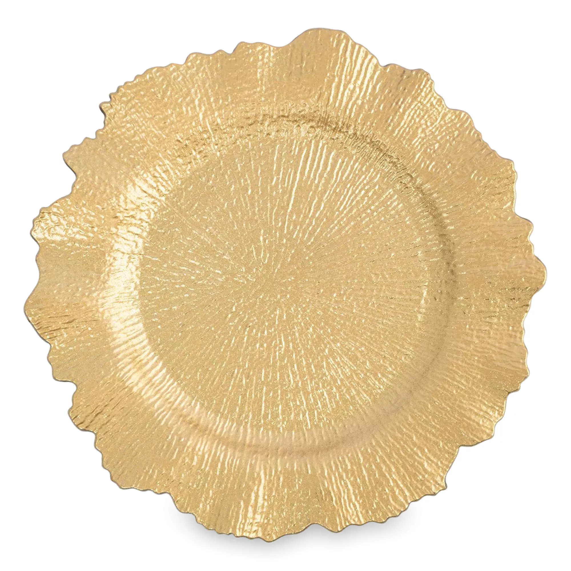 Тарелка подстановочная Anna Lafarg iceberg 33 см золотистая 499₽