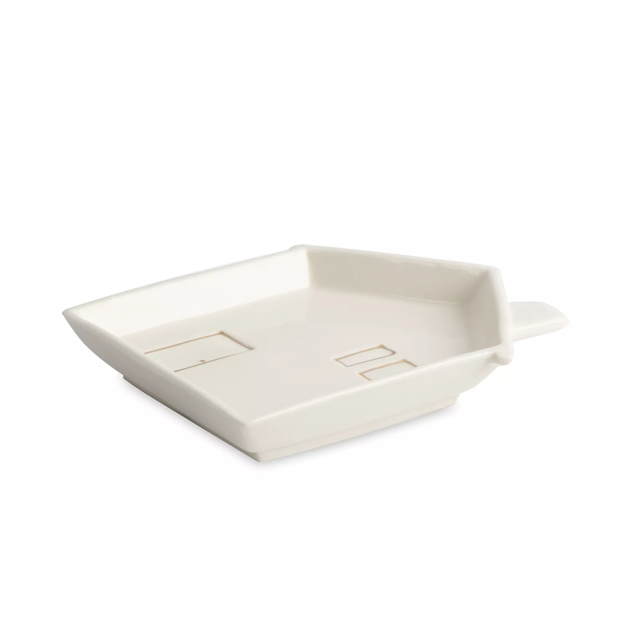 Блюдо Anna Lafarg дом 19x16x3 см бело-золотистое 829₽