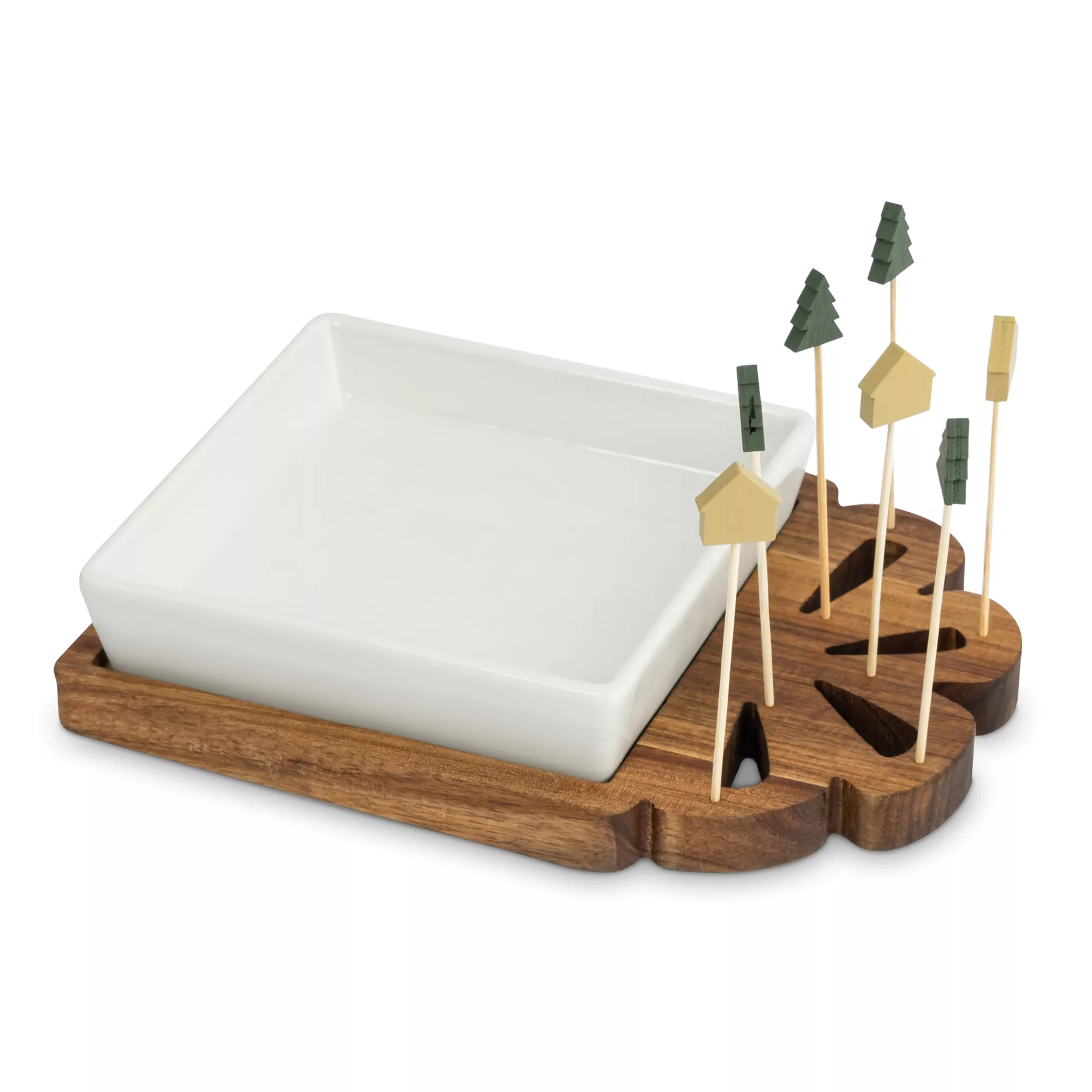 Набор для закусок Anna Lafarg со шпажками подарок 2 предмета на подставке со шпажками 829₽