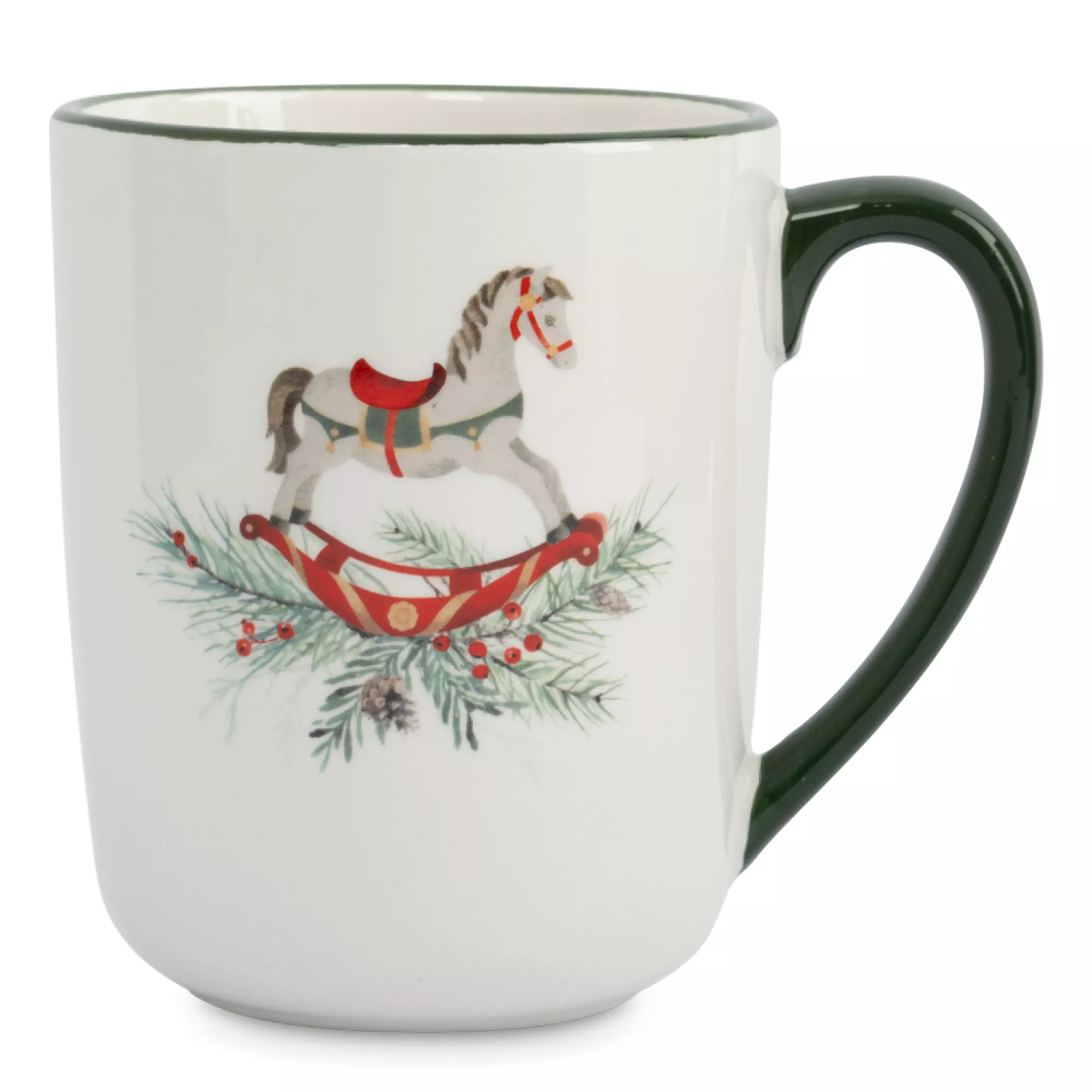Кружка Anna Lafarg лошадка 540 мл зеленая 509₽