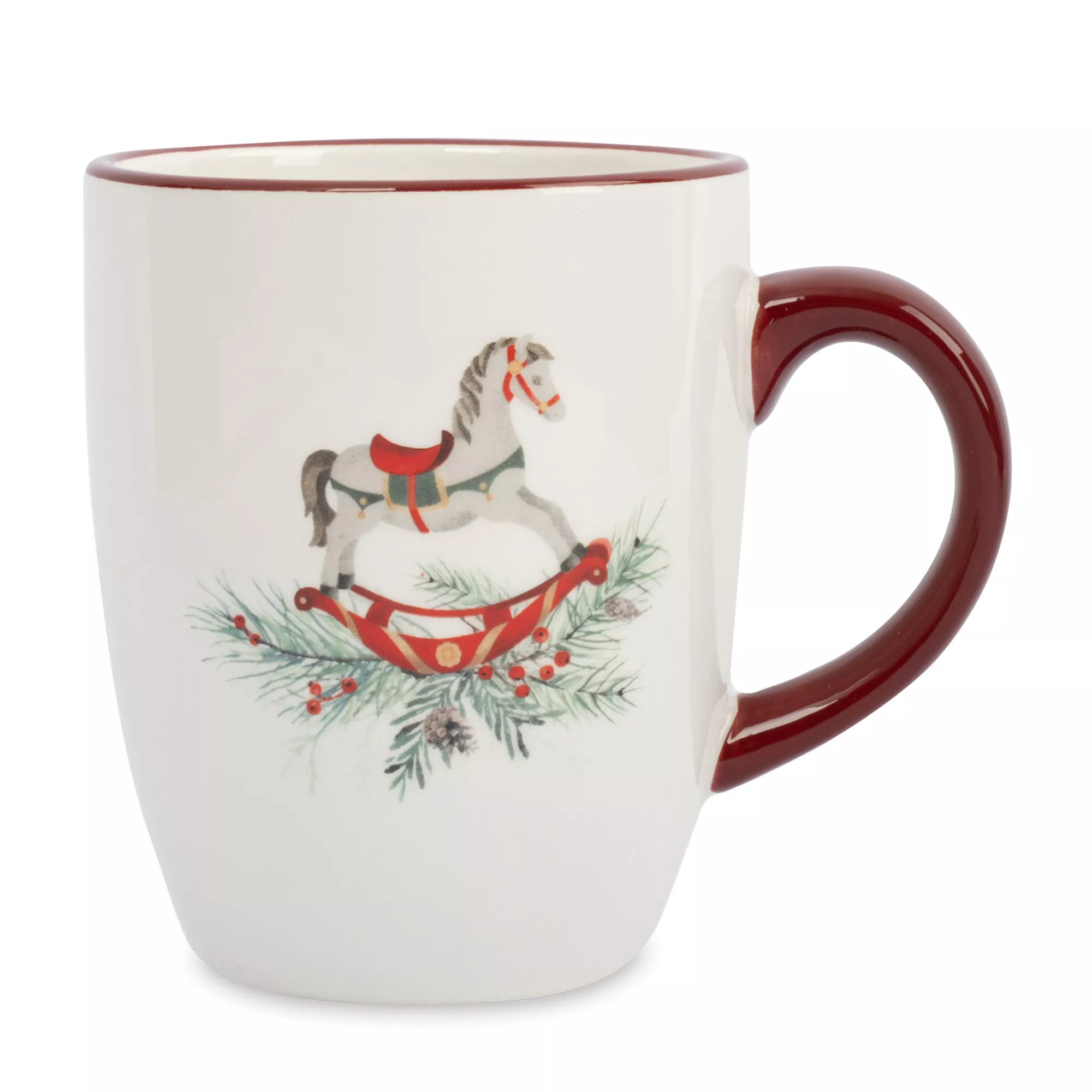 Кружка Anna Lafarg лошадка 330 мл красная 409₽