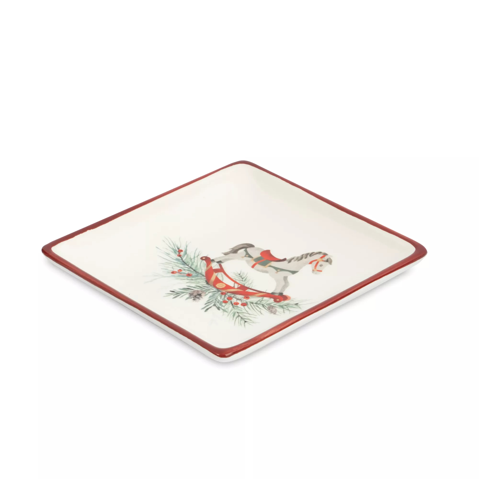 Блюдо Anna Lafarg лошадка 15х15 см красное 509₽