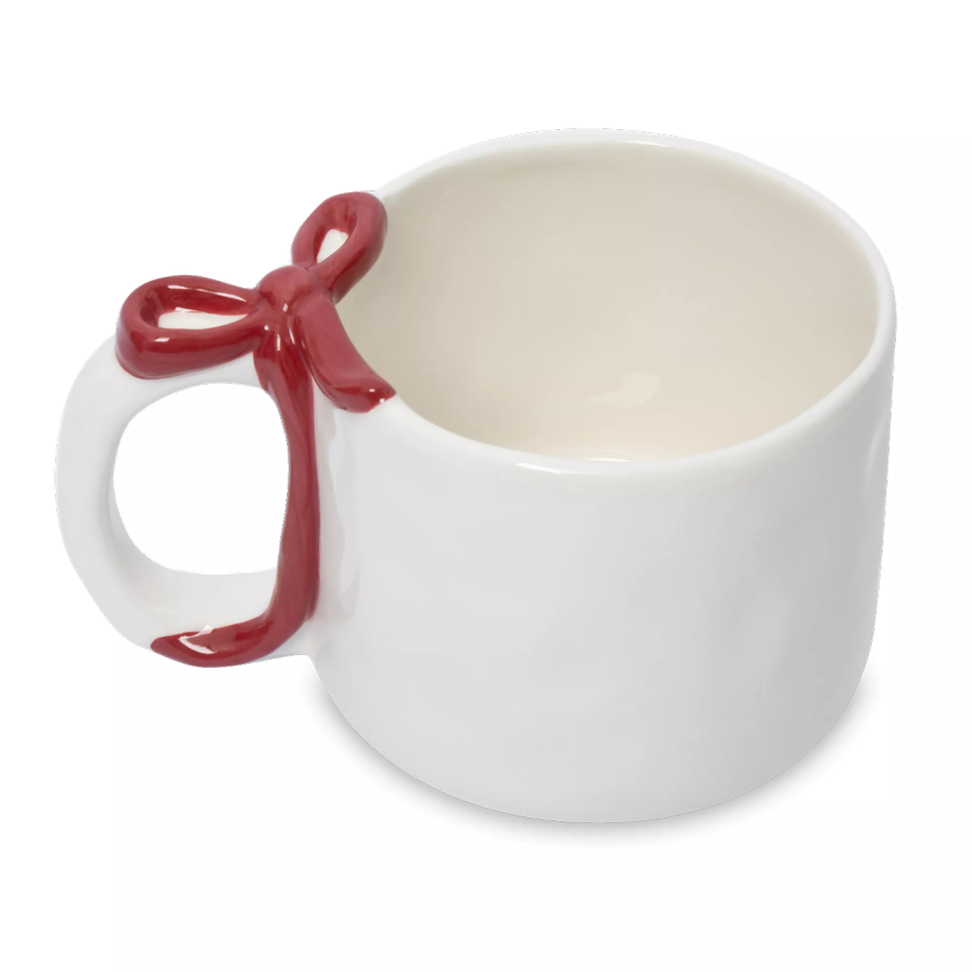 Кружка Anna Lafarg бант 400 мл молочно-красная