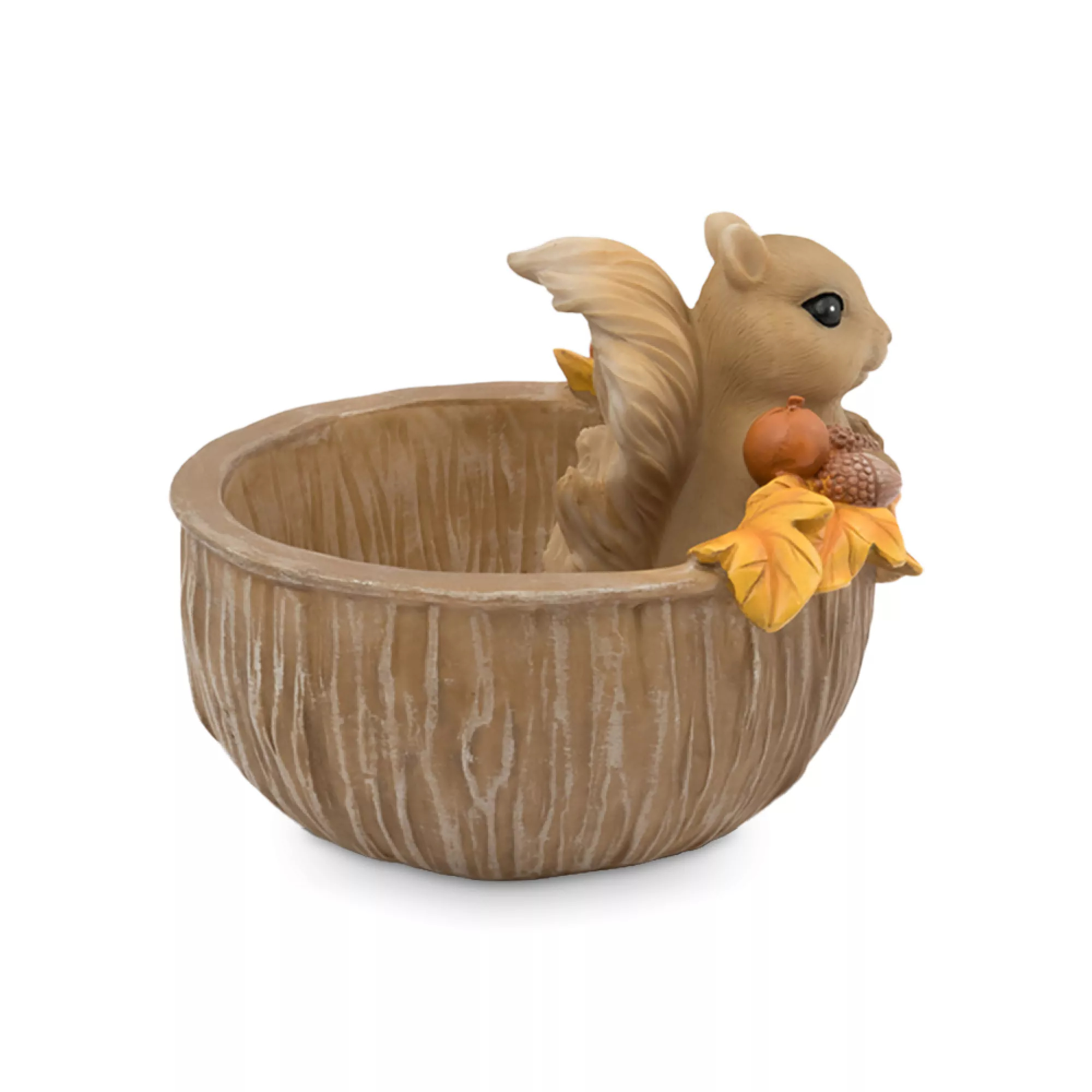 Конфетница Anna Lafarg коричневая белка 17х14 см