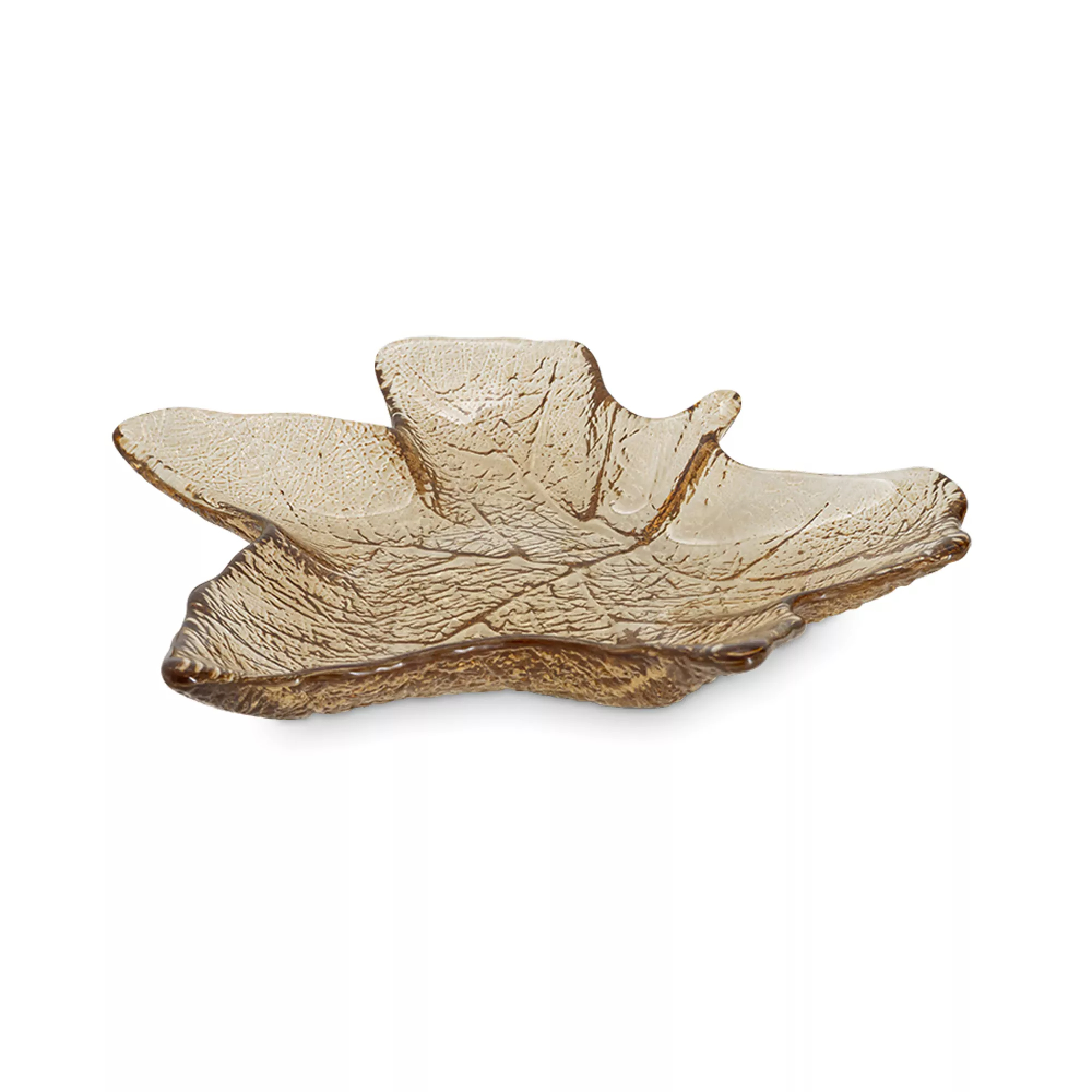 Блюдо Anna Lafarg кленовый лист 22х225х35 см янтарное 829₽