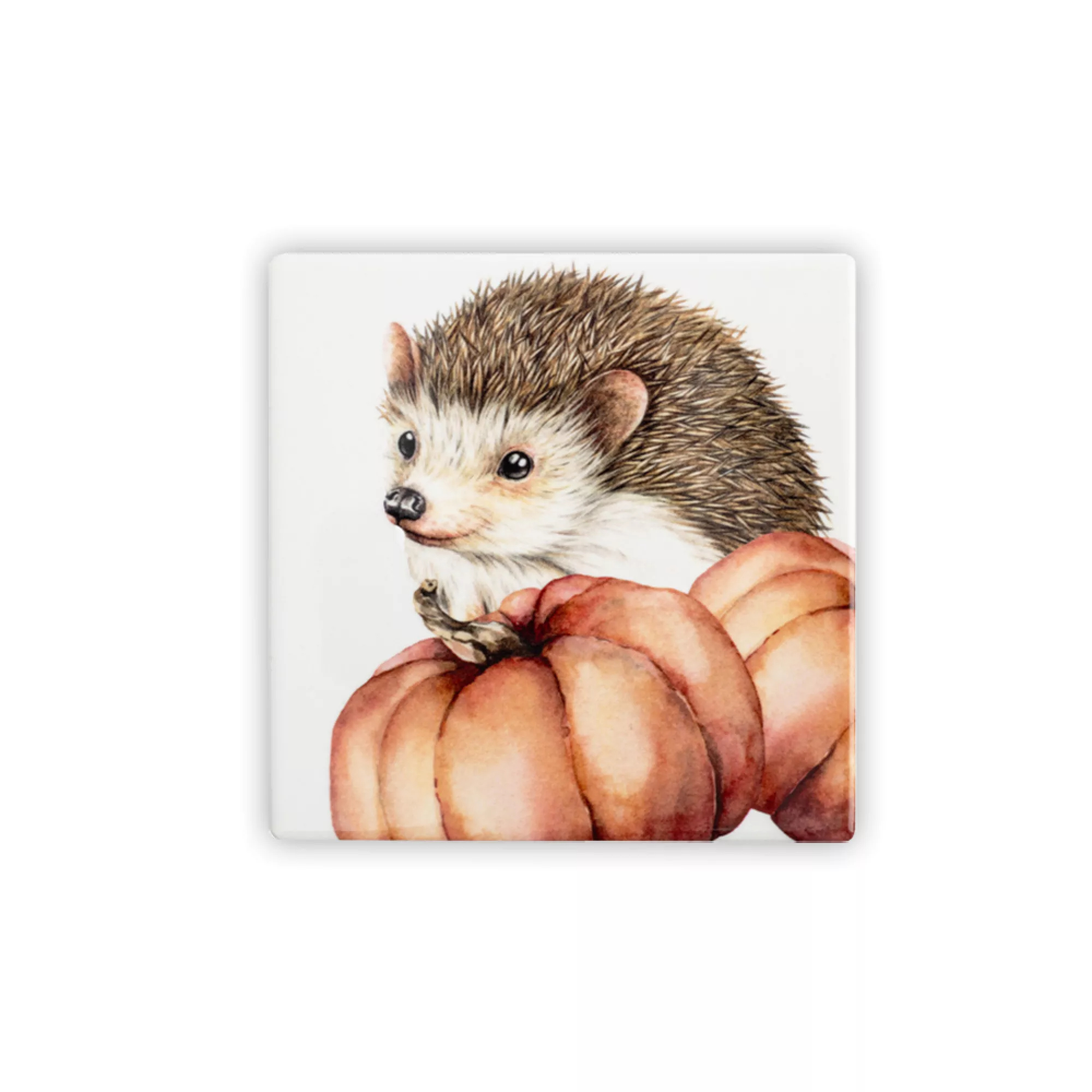 Подставка под кружку Anna Lafarg еж 11 см квадратная