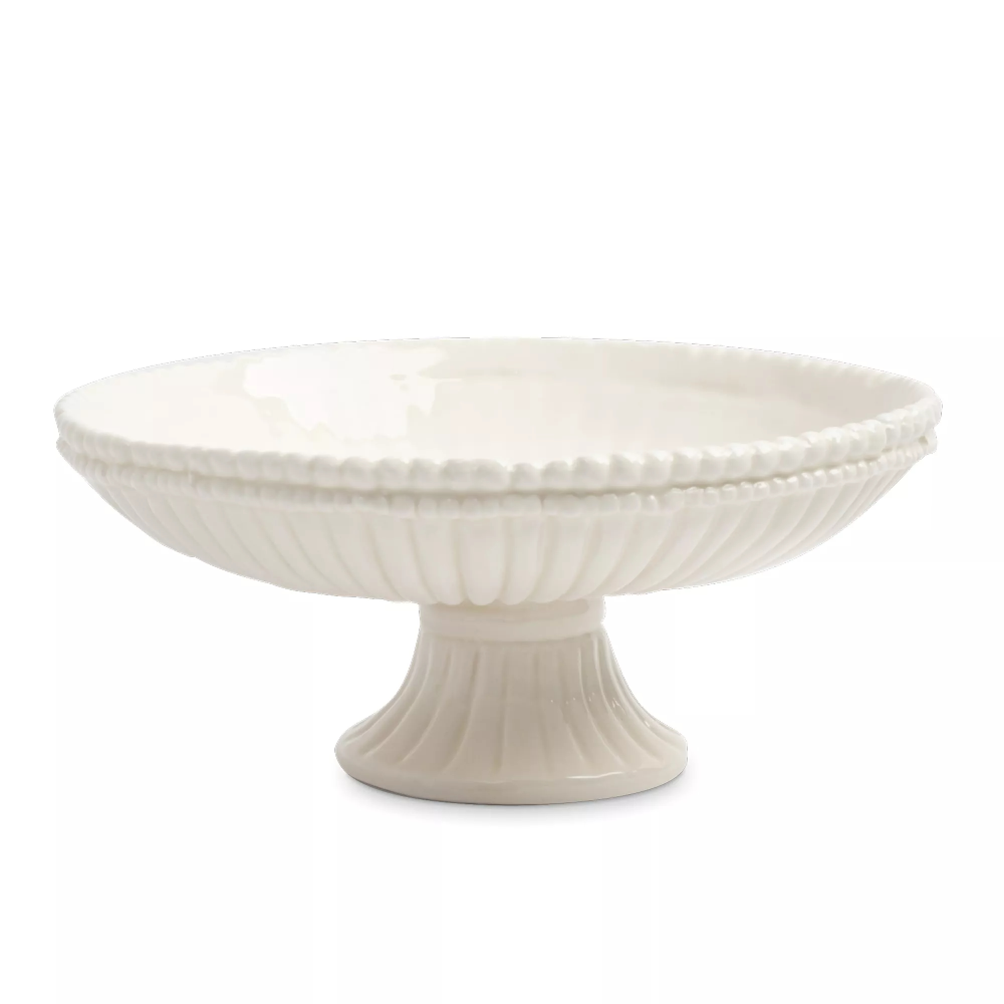 Блюдо на ножке Anna Lafarg tulip 17х9 см белое