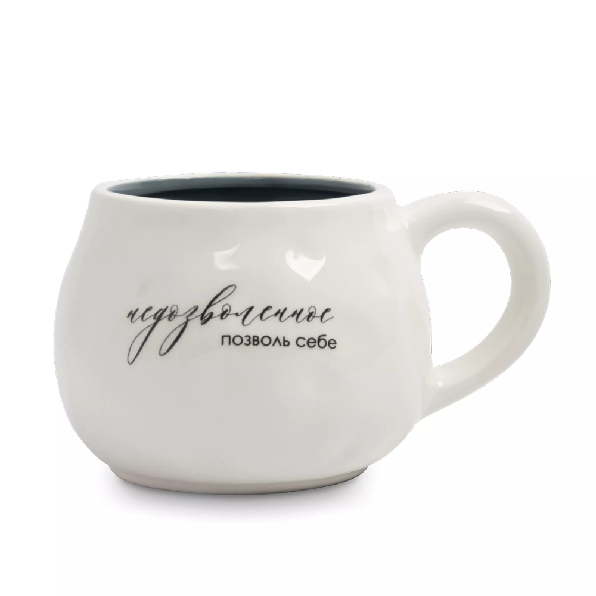 Кружка Anna Lafarg мятый эффект 460 мл бело-серая 999₽