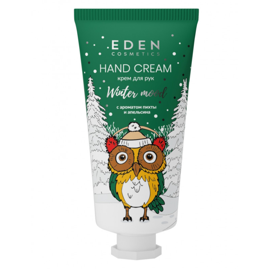 Крем для рук Eden winter mood green с экстрактом апельсина и эфирным маслом пихты 50 мл