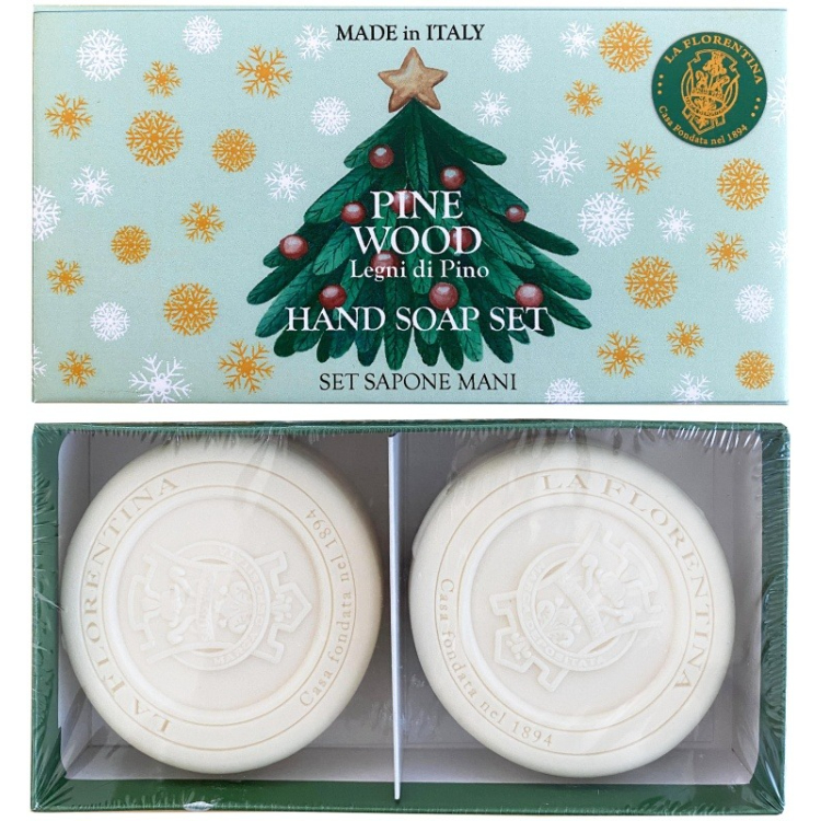 Набор туалетного твёрдого мыла La Florentina Pine wood 2х115 г 699₽