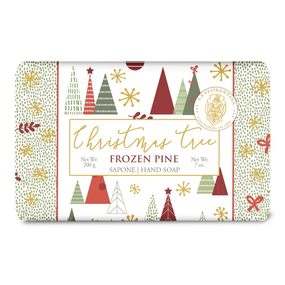 Мыло туалетное твёрдое La Florentina Christmas tree Frozen pine 200 г 659₽
