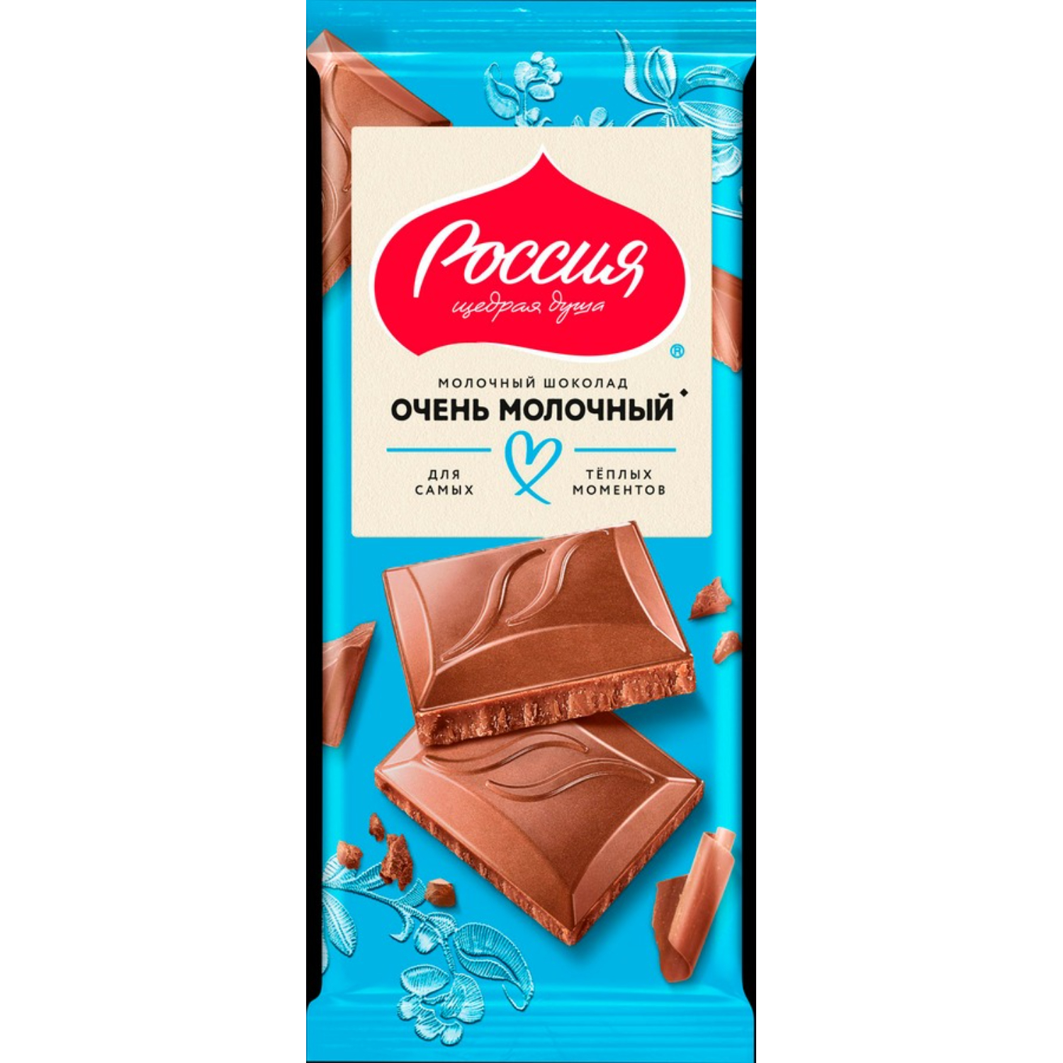 Шоколад молочный Россия- Щедрая душа Нестле очень молочный 75 г 109₽