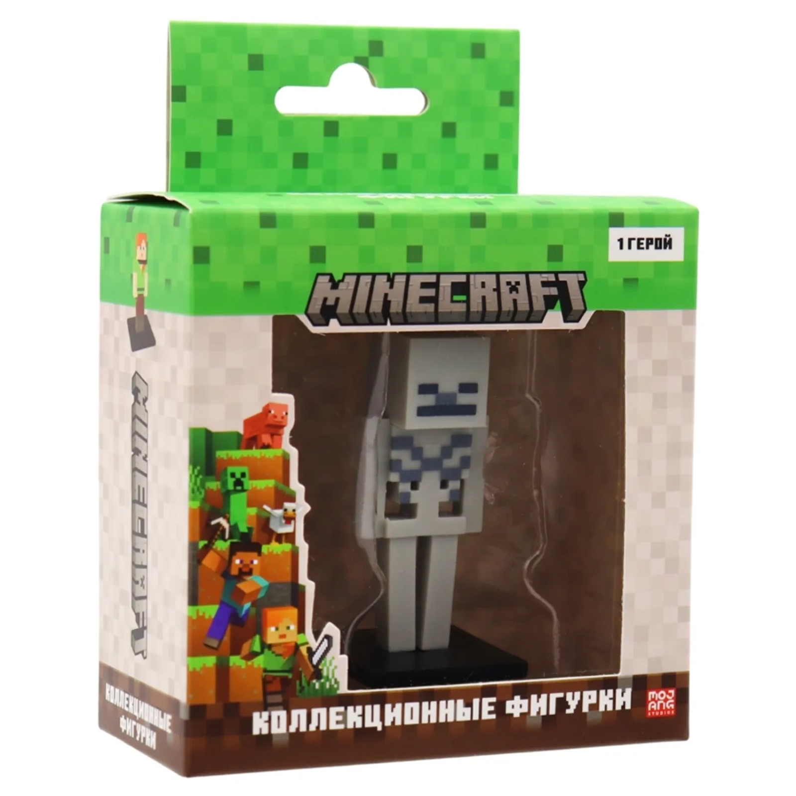 Коллекционный топпер Minecraft, Скелет, 1 шт. в коробке с окном, MC2012D