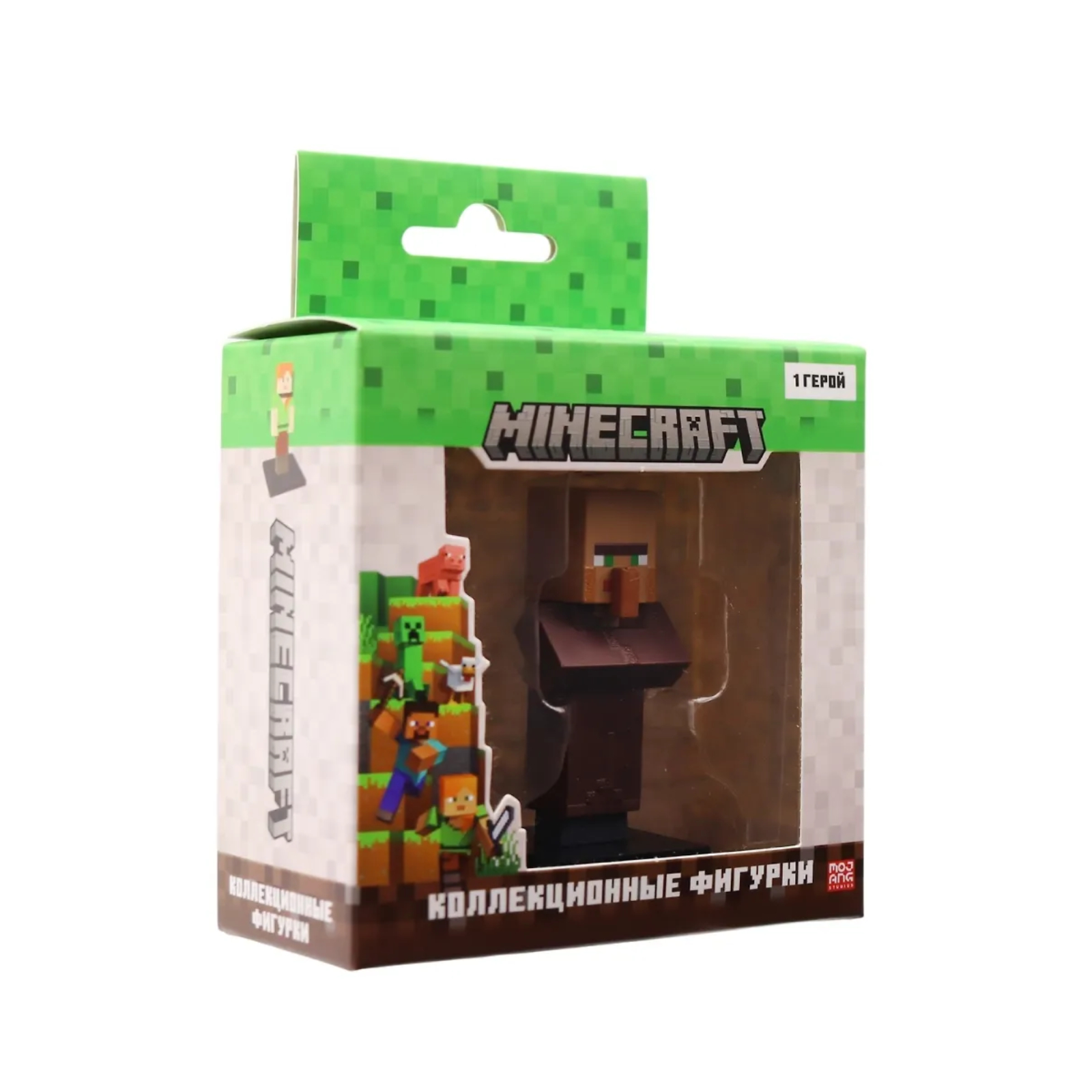 Коллекционный топпер Minecraft, Сельский житель, 1 шт. в коробке с окном, MC2012N