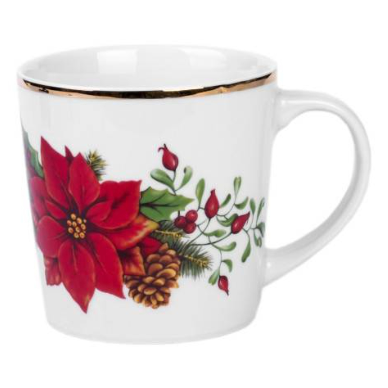 Кружка Thun 1794 Tomas Пуансеттия, отводка золото, 500 мл