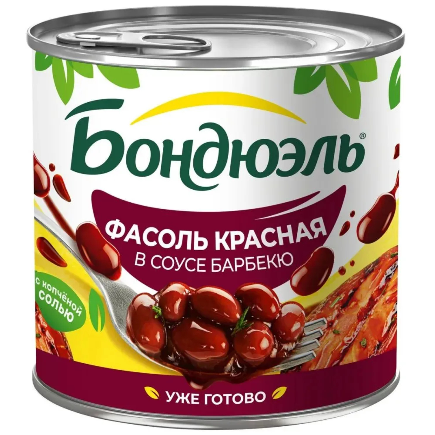 Фасоль Bonduelle красная с соусом барбекю жестяная банка 425 мл 189₽