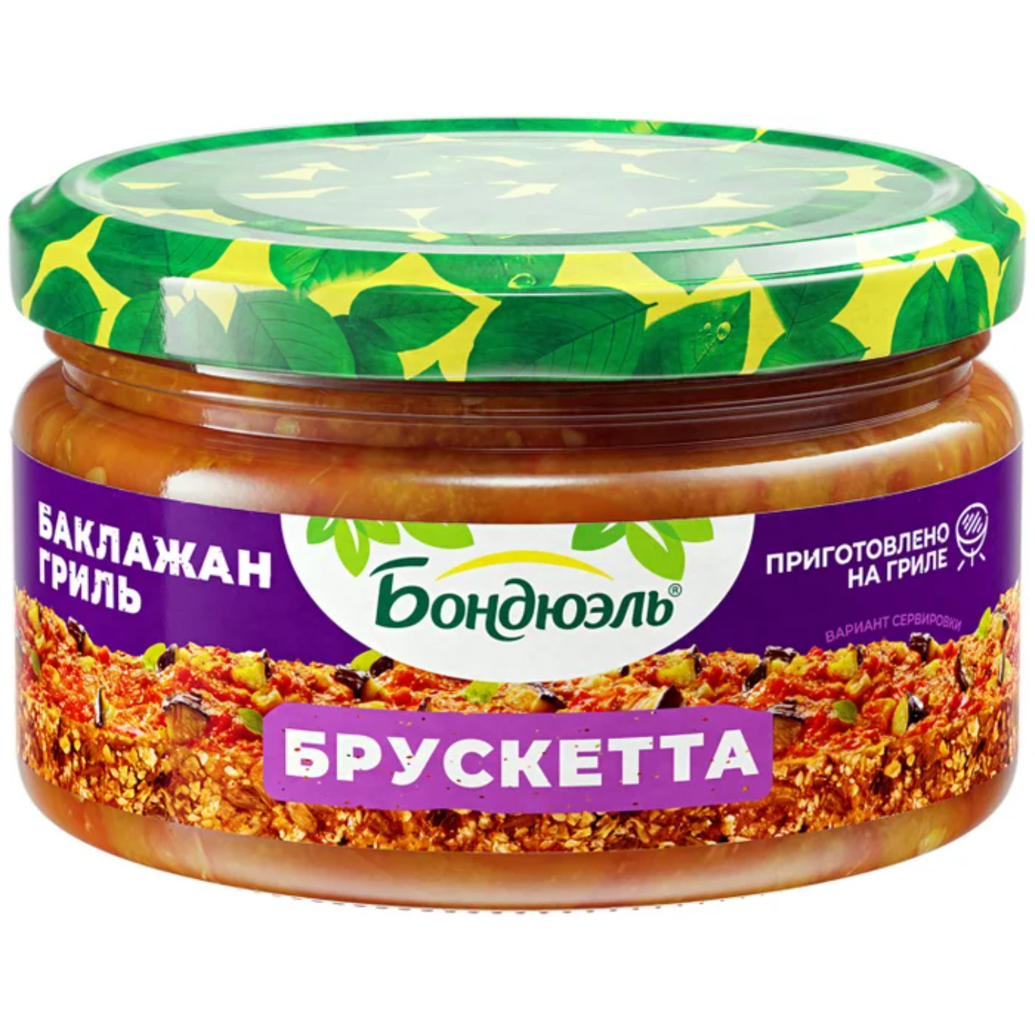 Брускетта Bonduelle баклажаны гриль стеклянная банка 250 мл 189₽