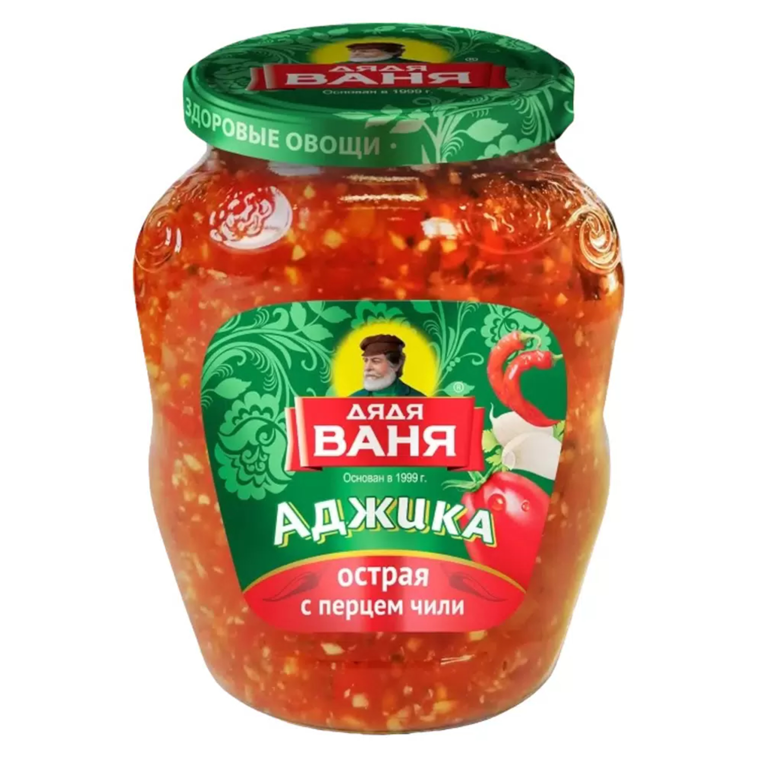 Аджика Дядя Ваня острая с перцем чили стеклянная банка 370 г 179₽